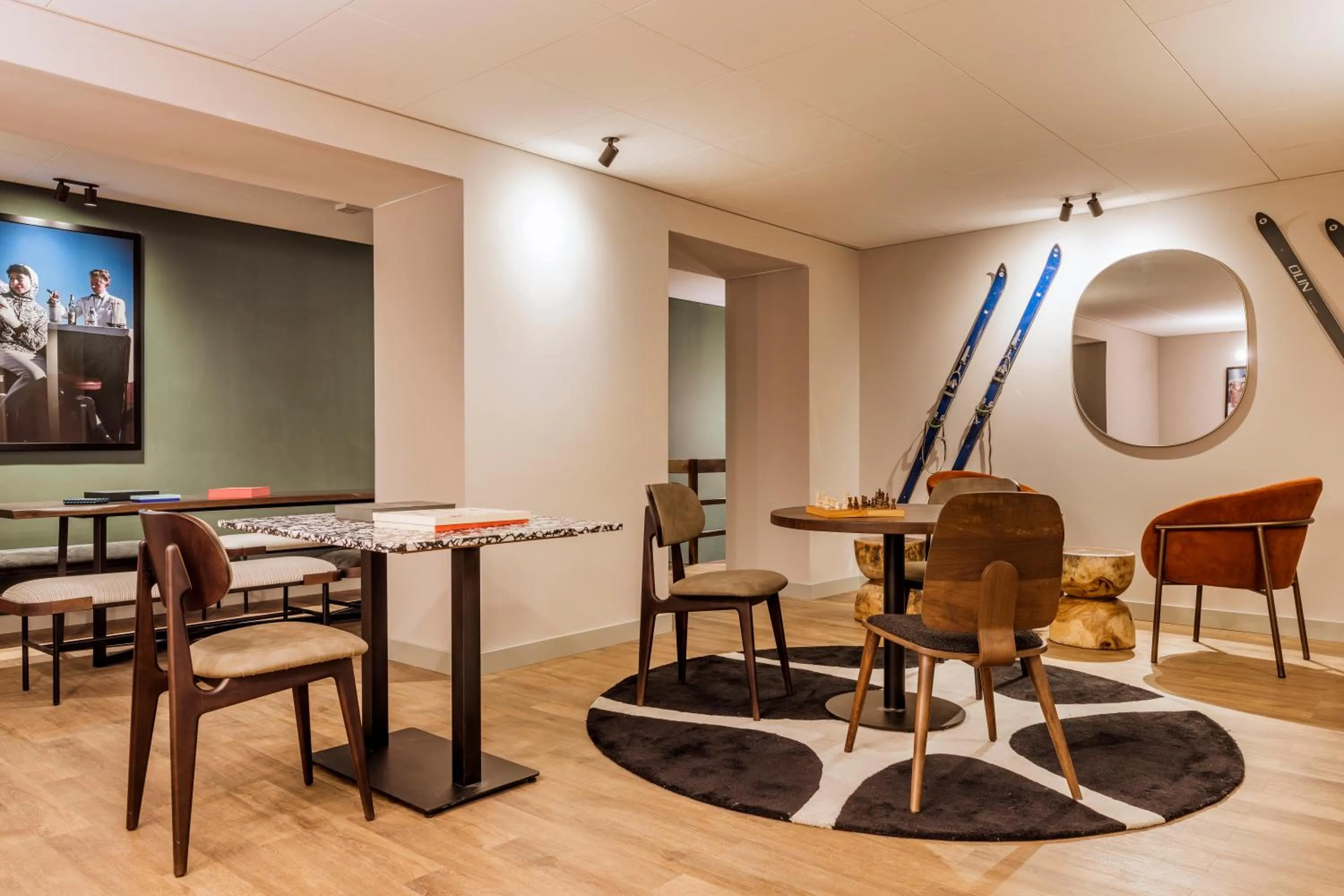 Game Room in Hotel Valaisia Crans Montana, a Faern Collection Resort