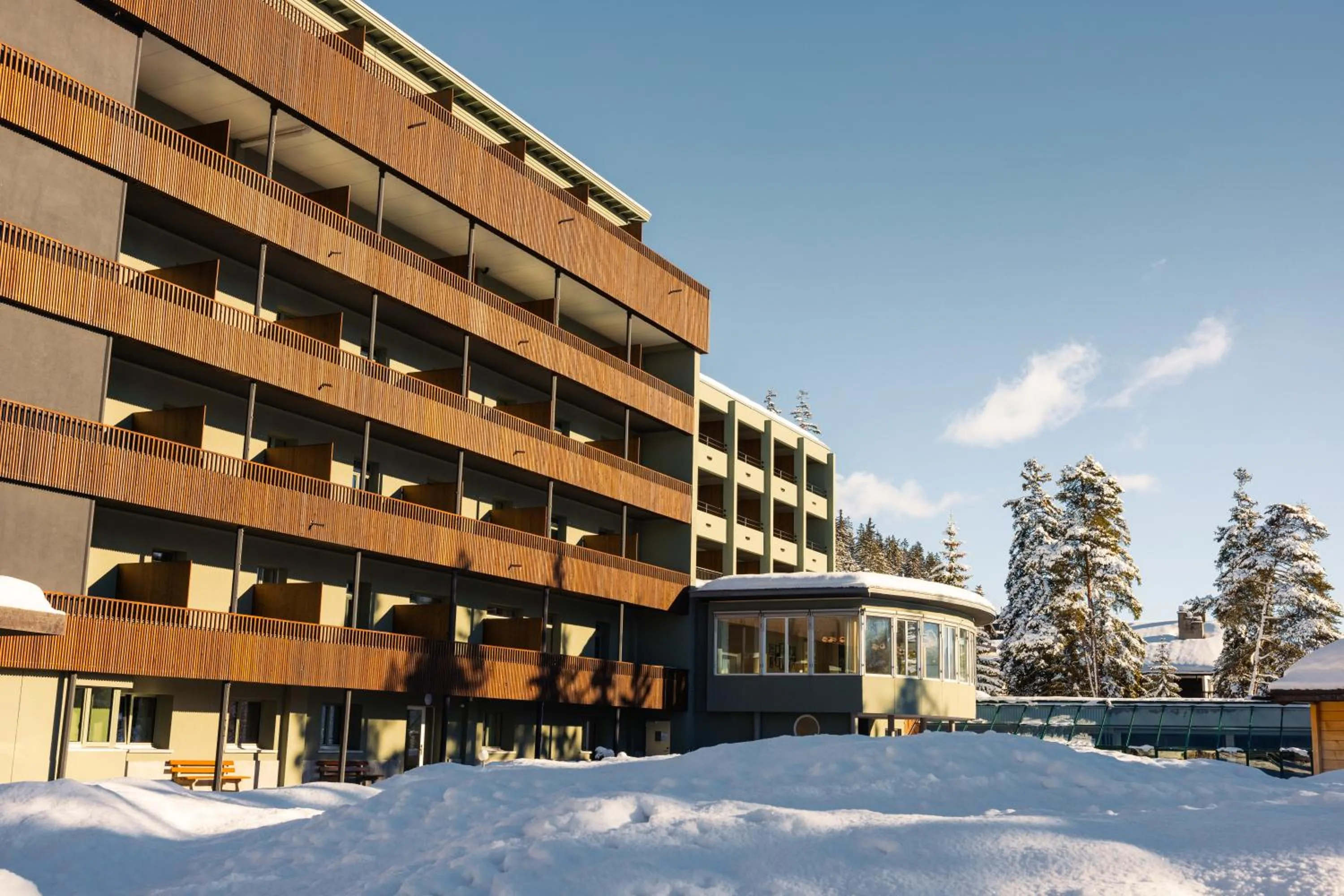Property building in Hotel Valaisia Crans Montana, a Faern Collection Resort