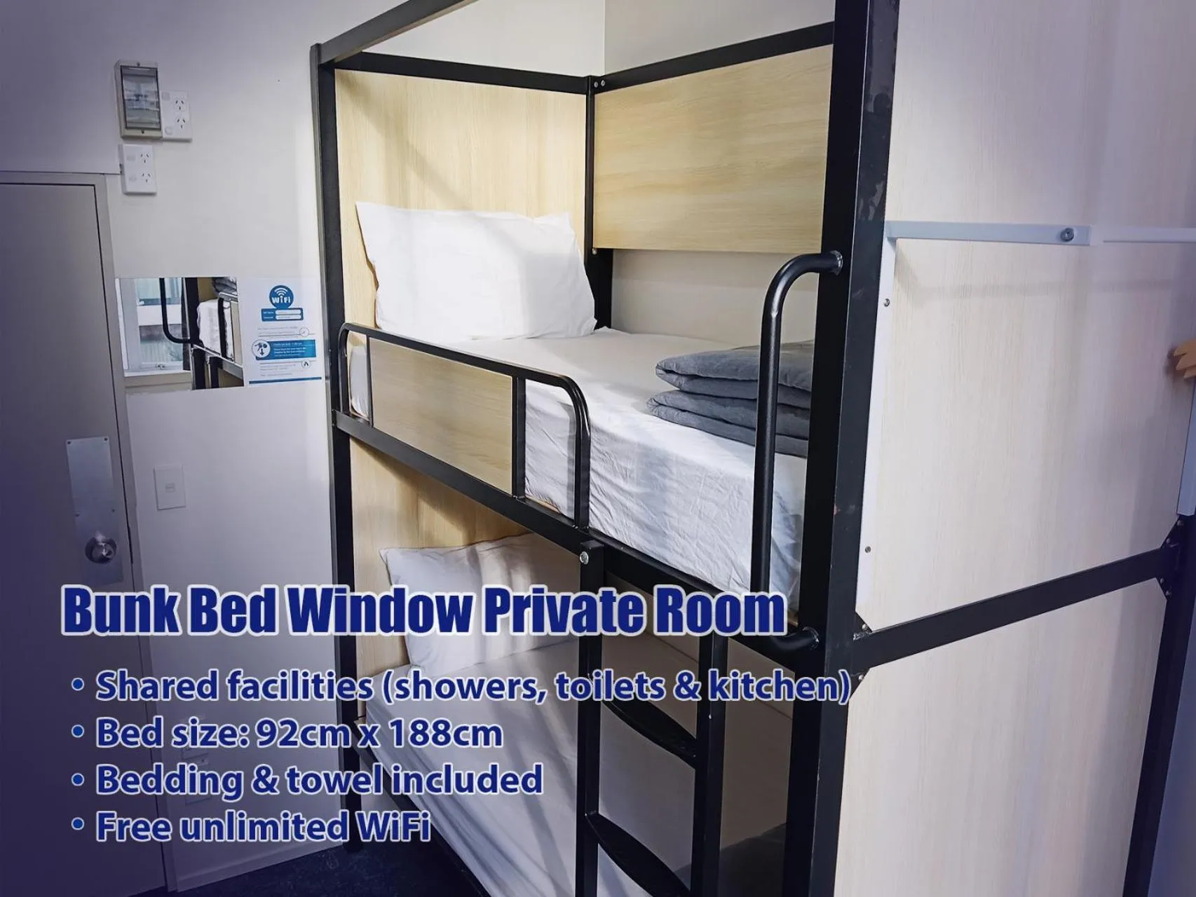 Bed in Oceanic Hostel