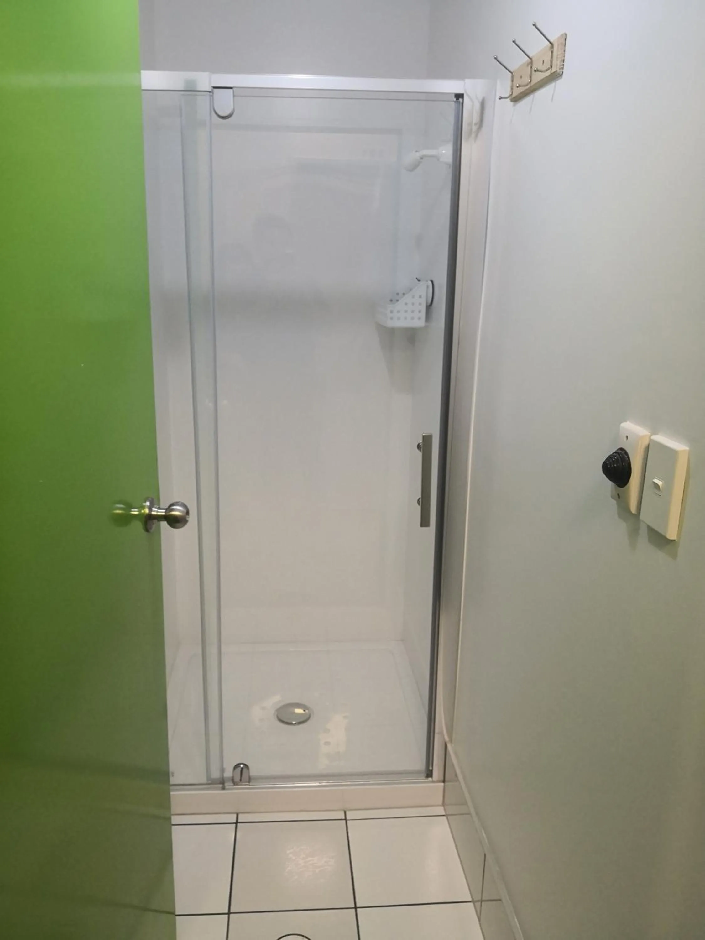 Shower in Oceanic Hostel