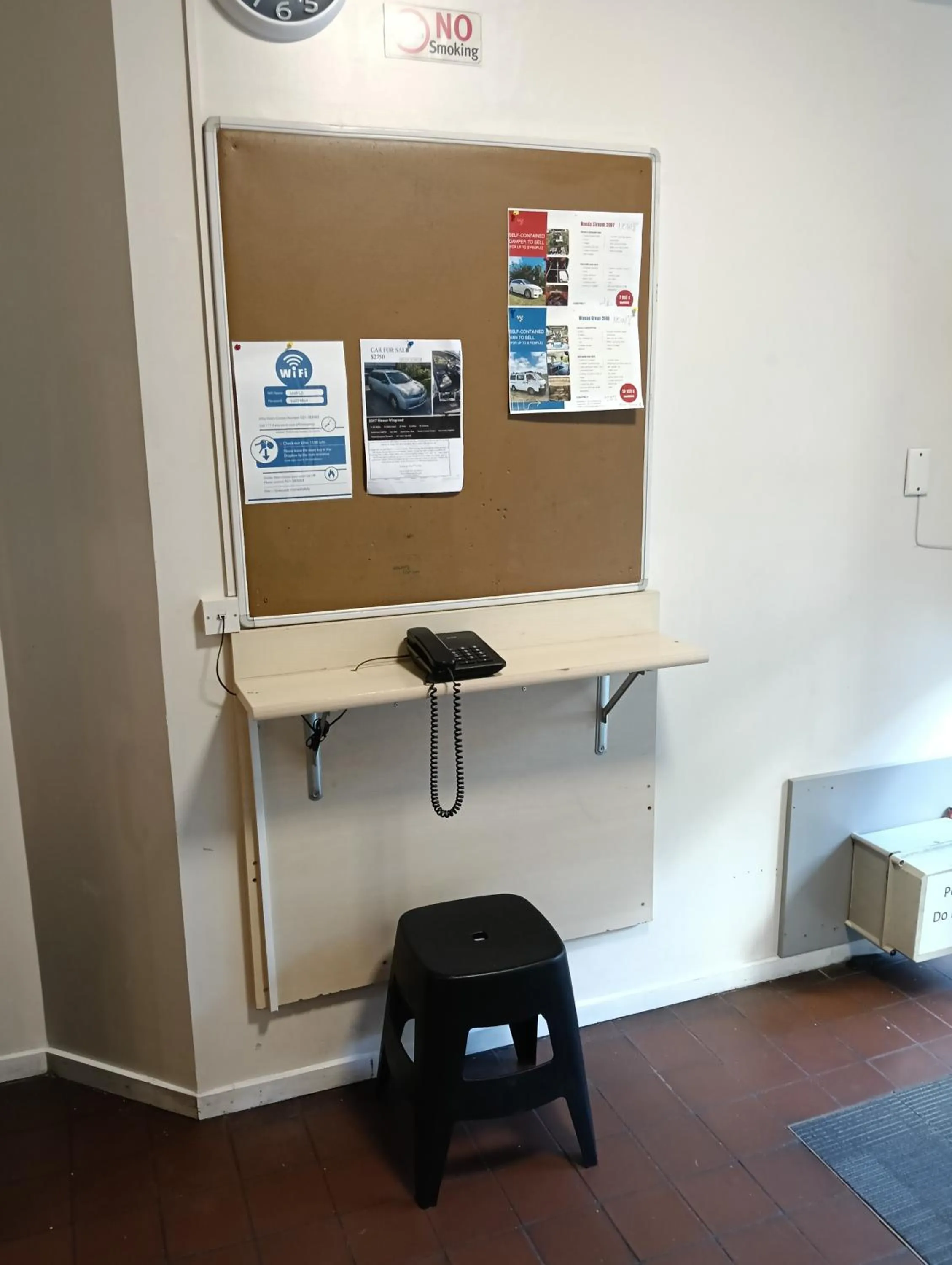 Facade/entrance in Oceanic Hostel