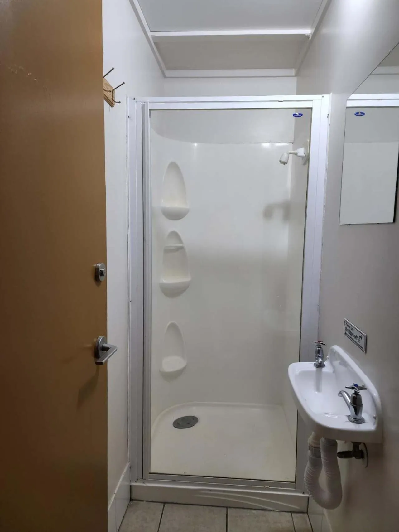 Shower in Oceanic Hostel