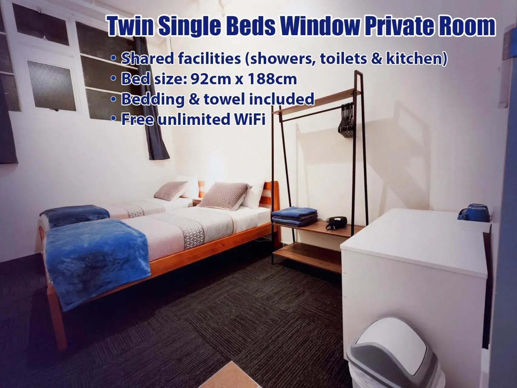 Deluxe Twin Room - single occupancy in Oceanic Hostel Deluxe Twin Room - single occupancy in Oceanic Hostel