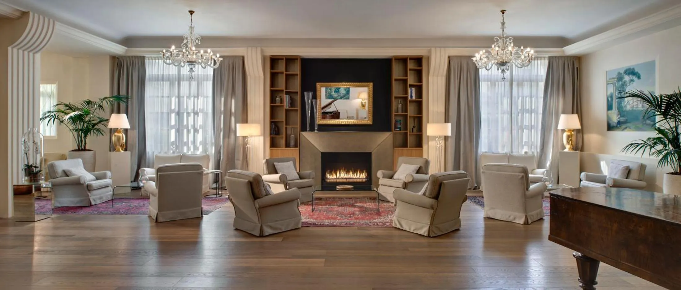 Communal lounge/ TV room in Terme Europa