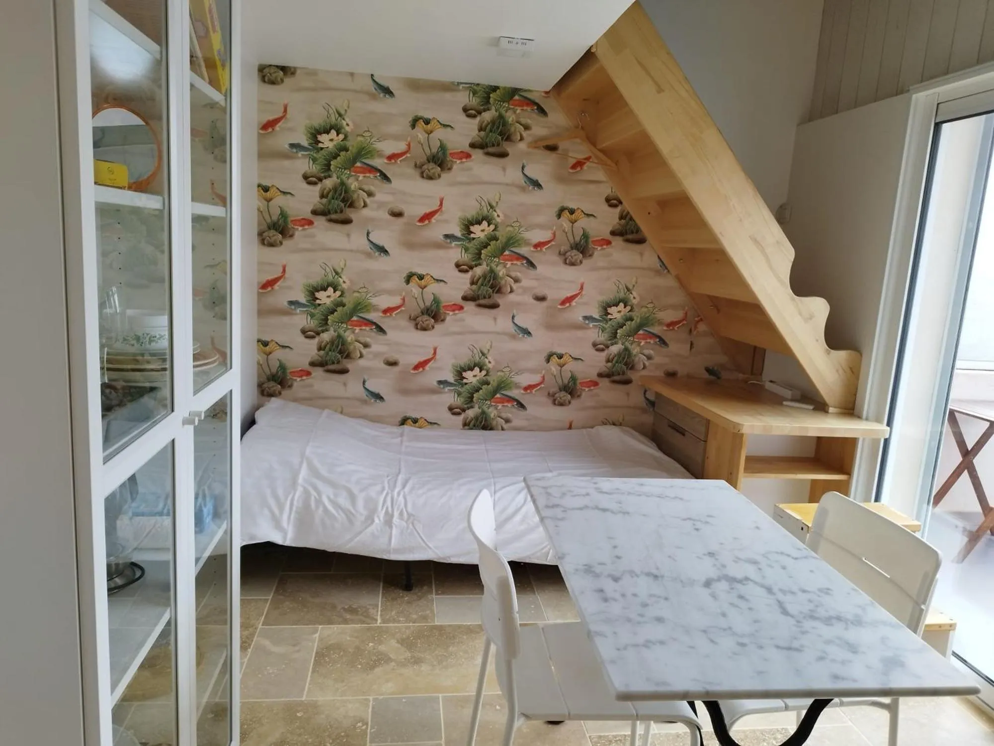 Living room, Bed in Chalet de Paris