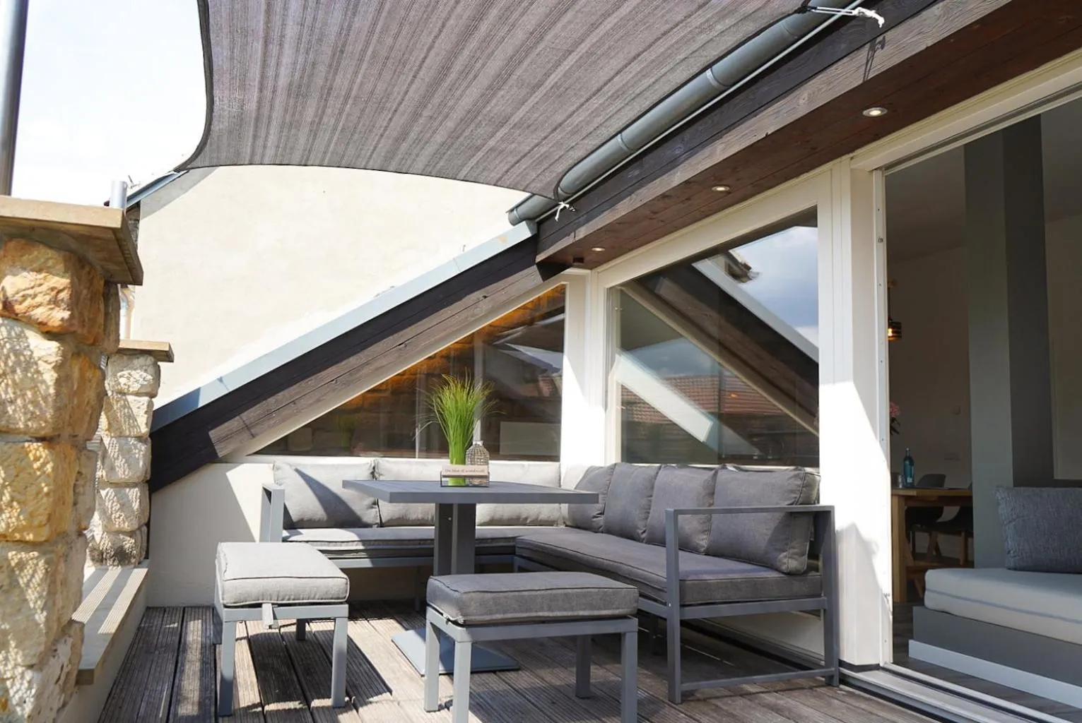 Balcony/Terrace in Aparthotel am Zwinger