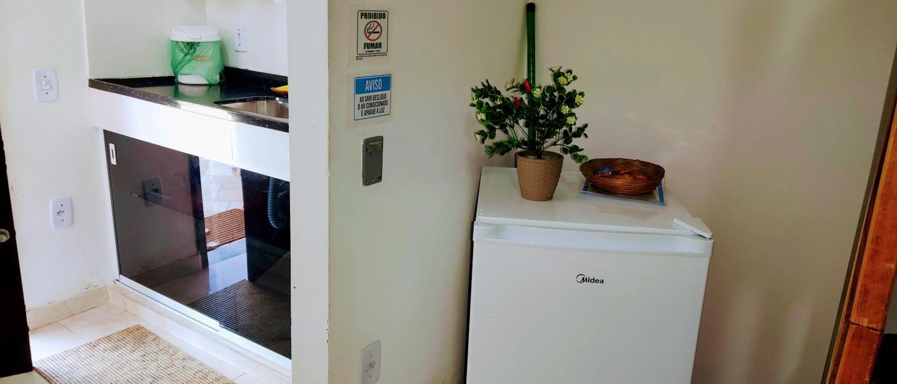Kitchen or kitchenette in Suítes Ninho da Águia Saquarema