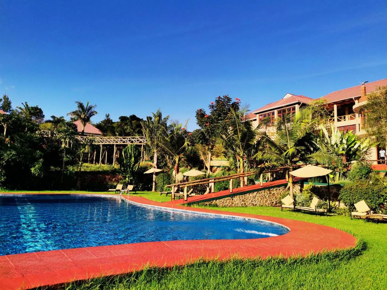 Swimming pool in Ngorongoro Marera Mountain View Lodge