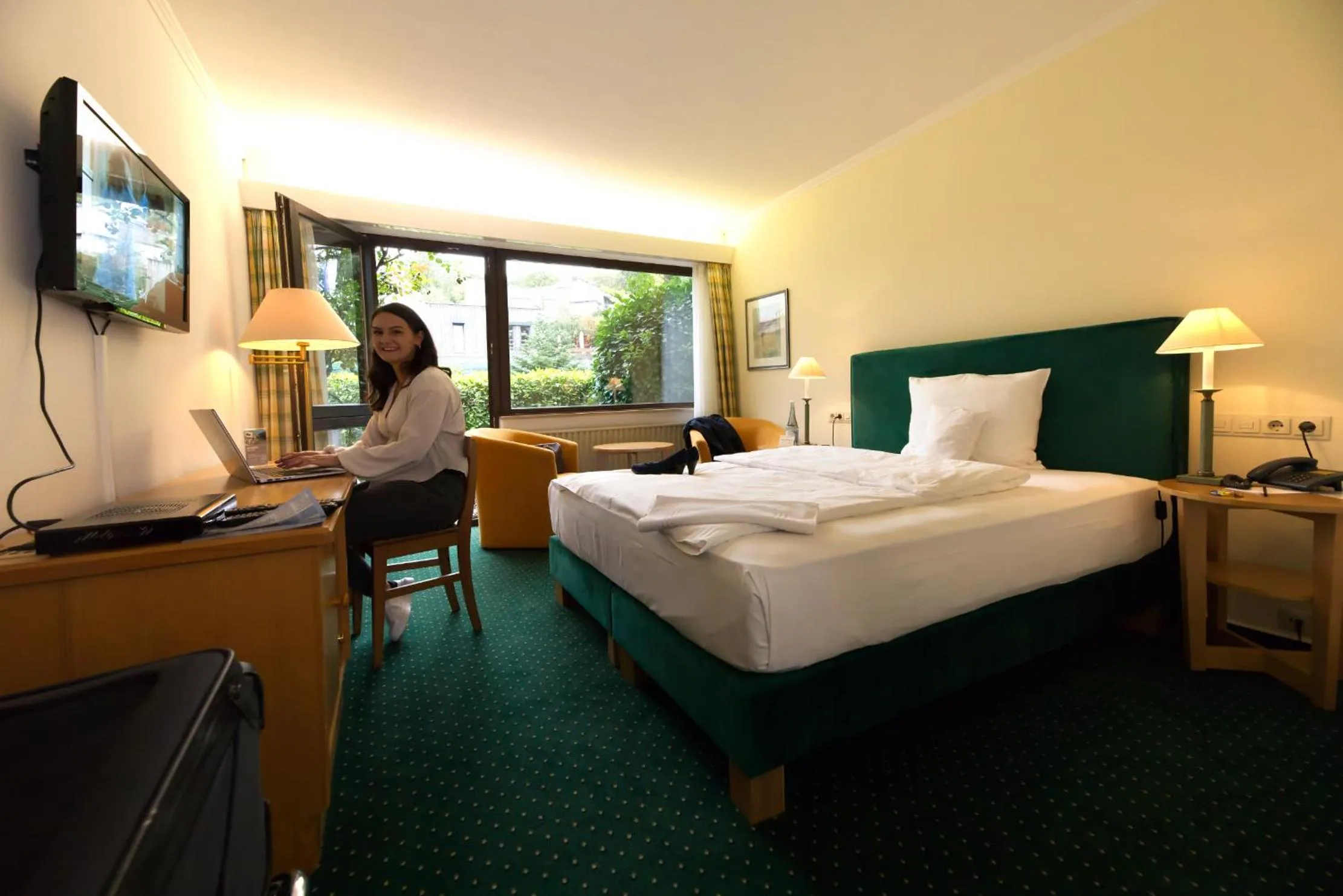 Photo of the whole room, Bed in Parkhotel Hammerberg