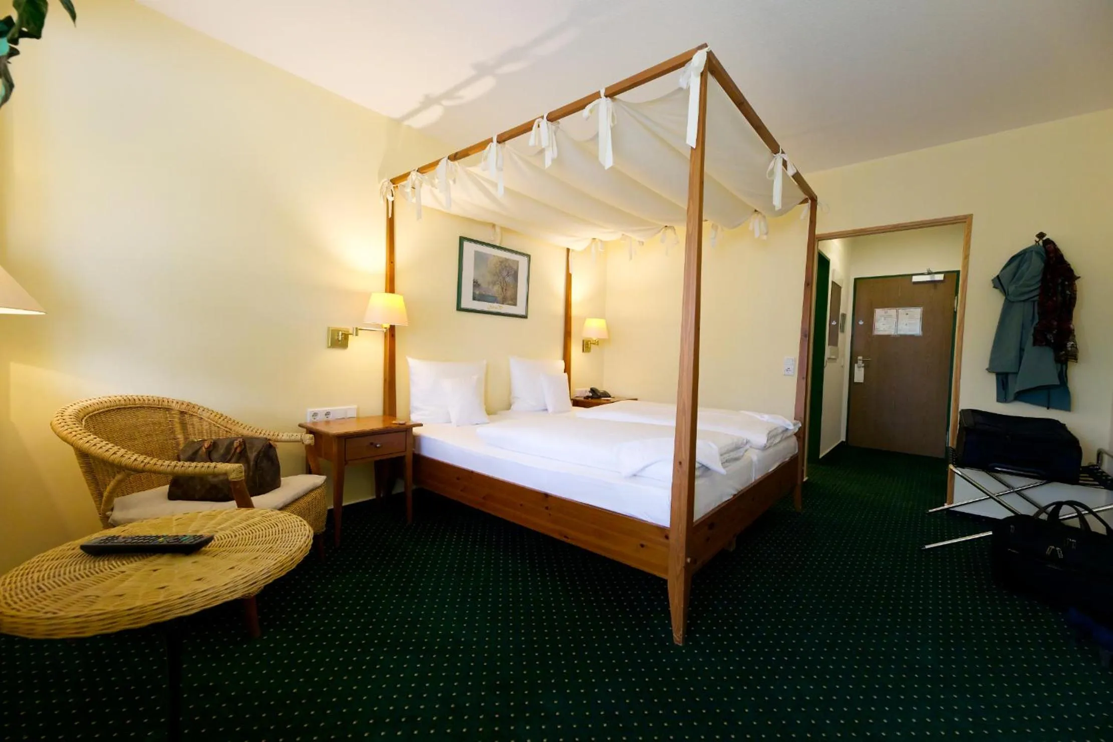 Balcony/Terrace, Bed in Parkhotel Hammerberg