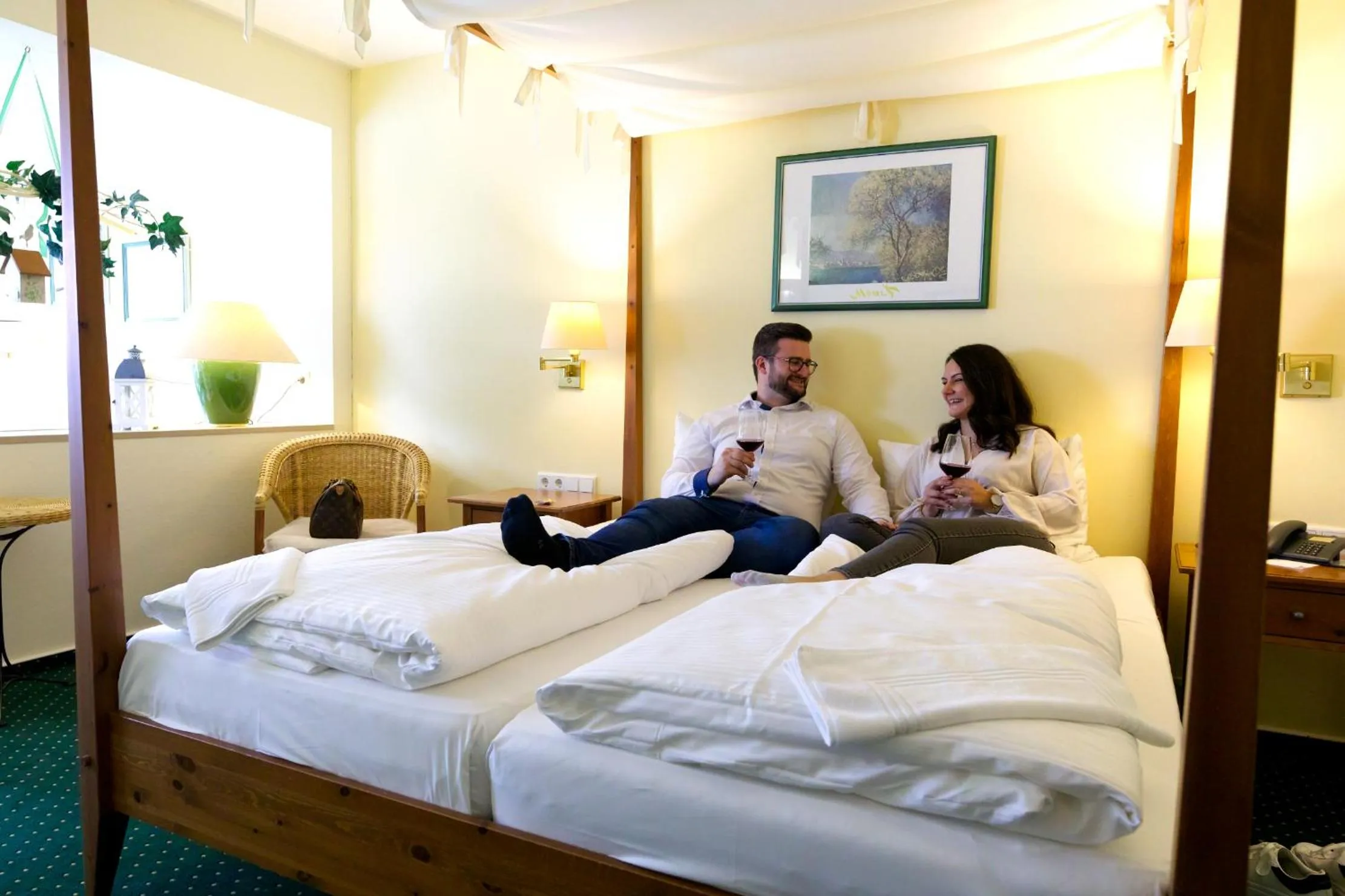 Bedroom, Bed in Parkhotel Hammerberg