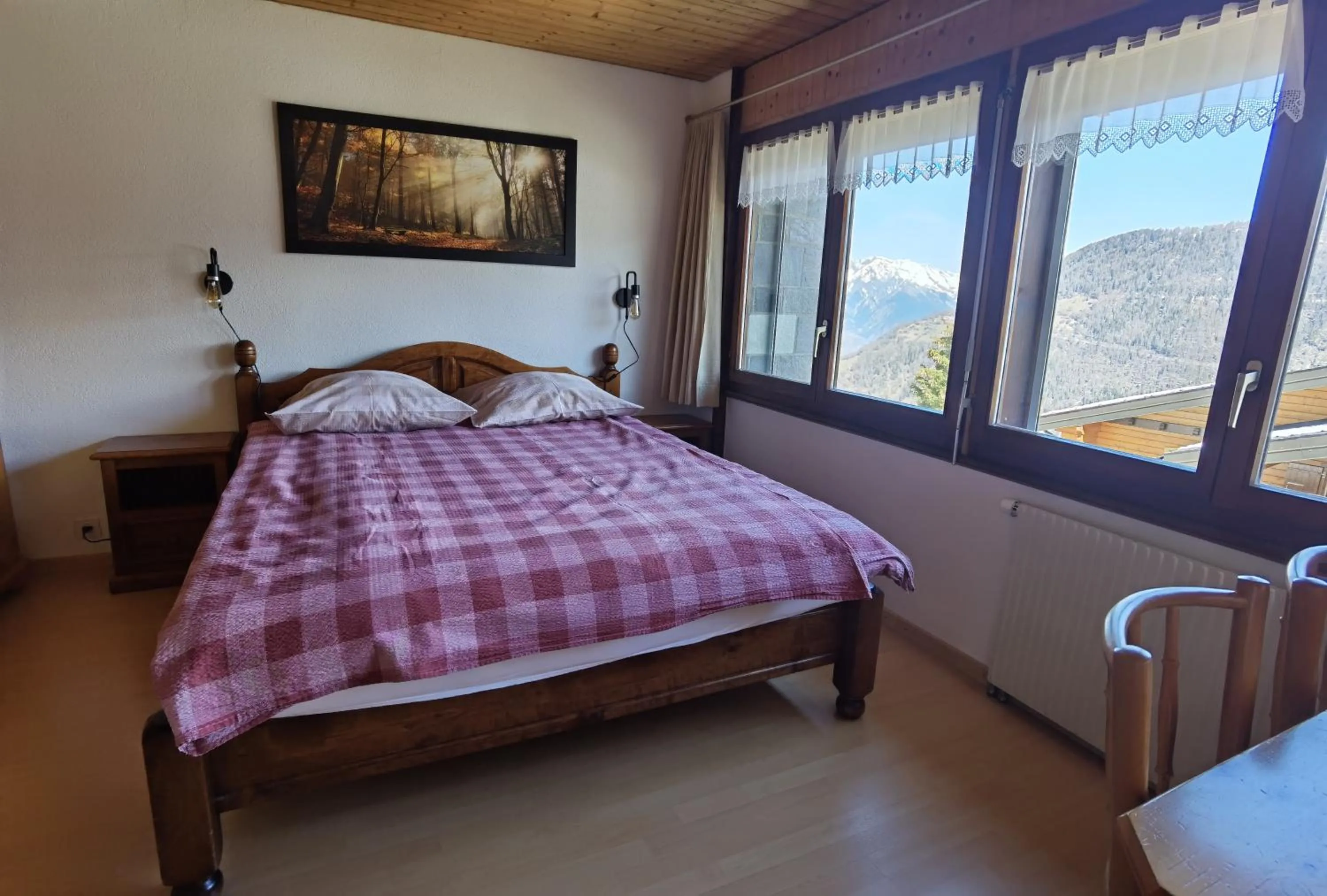 Bedroom, Bed in Auberge la Tzoumaz