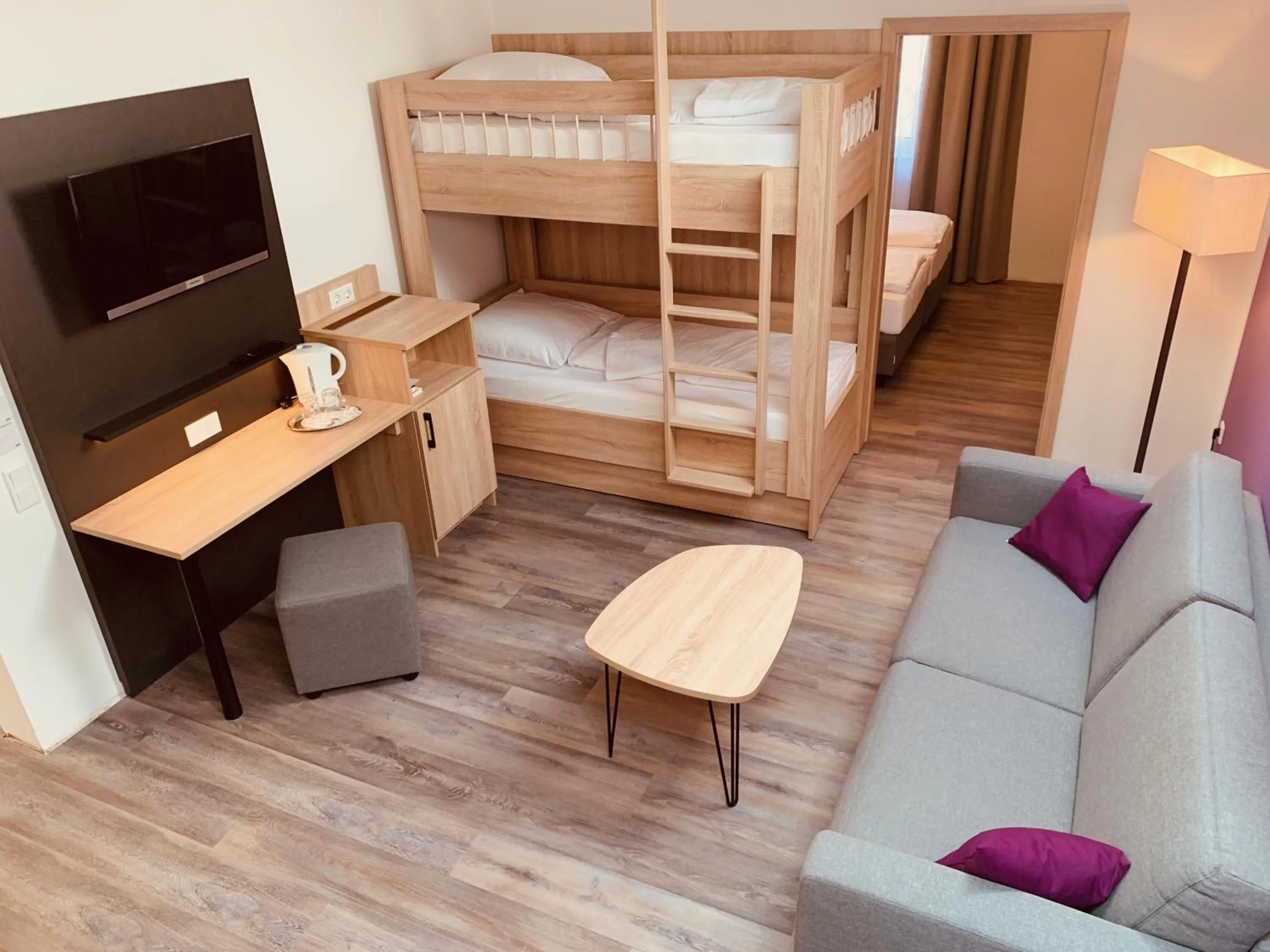 bunk bed, Bed in Pension Lindenhof