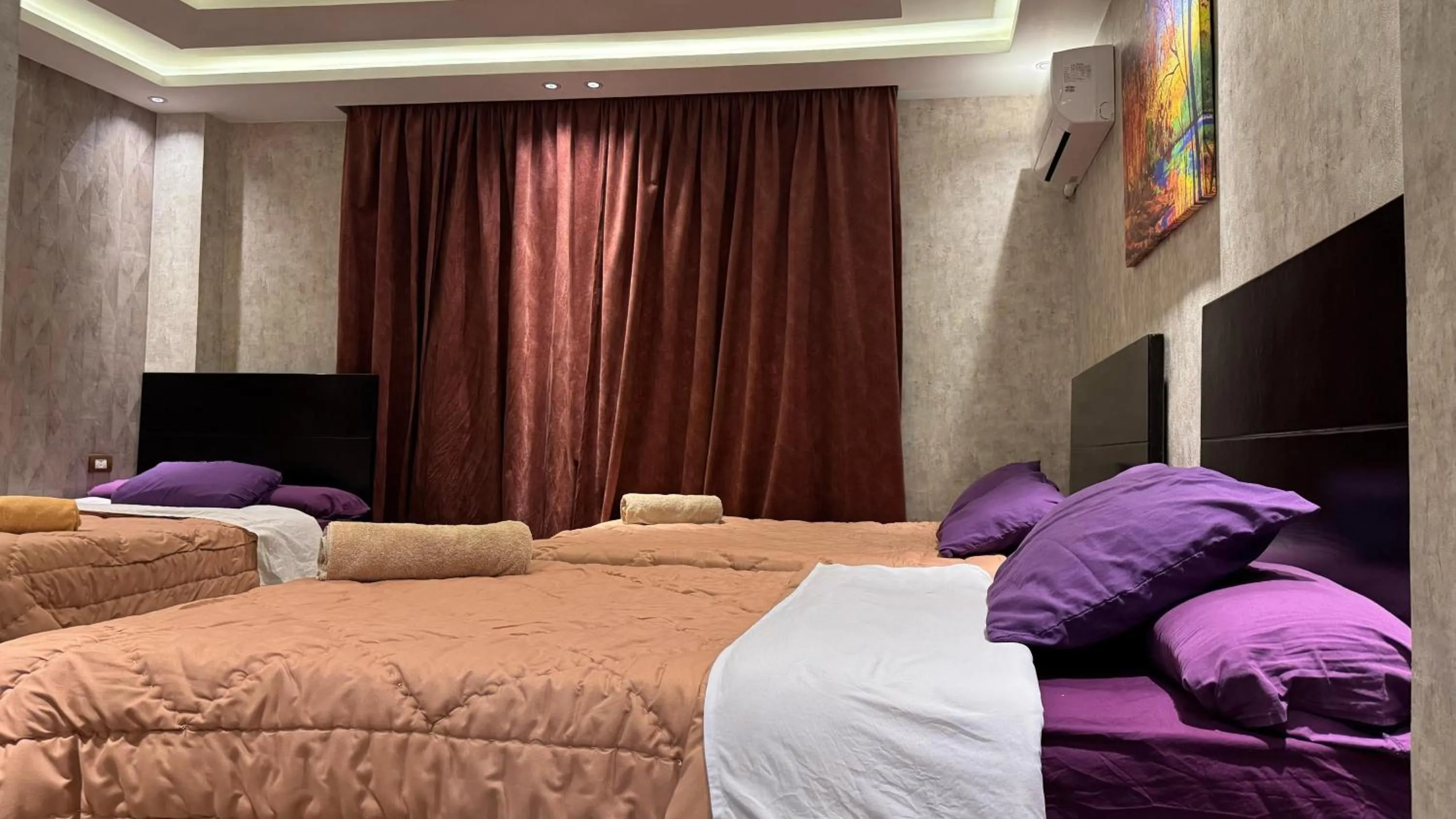 Bed in Pyramids Planet Hotel