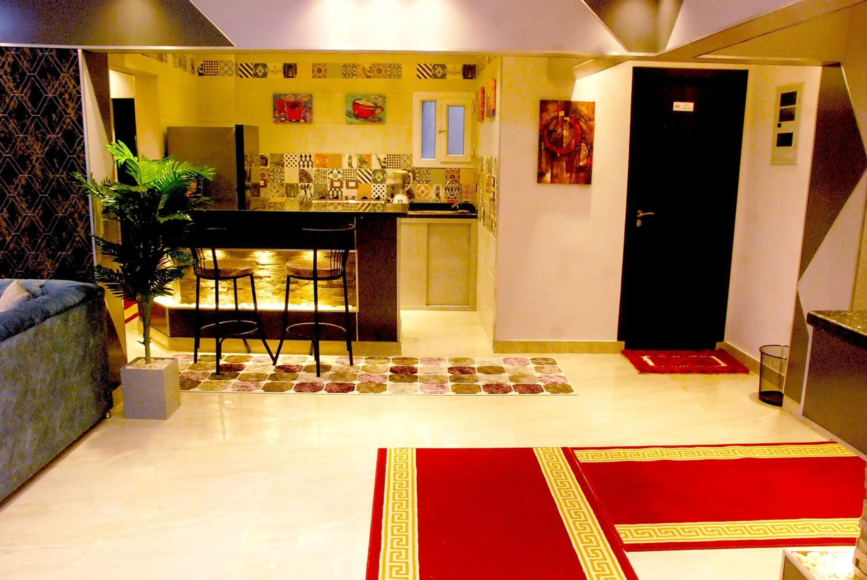Kitchen or kitchenette in Pyramids Planet Hotel