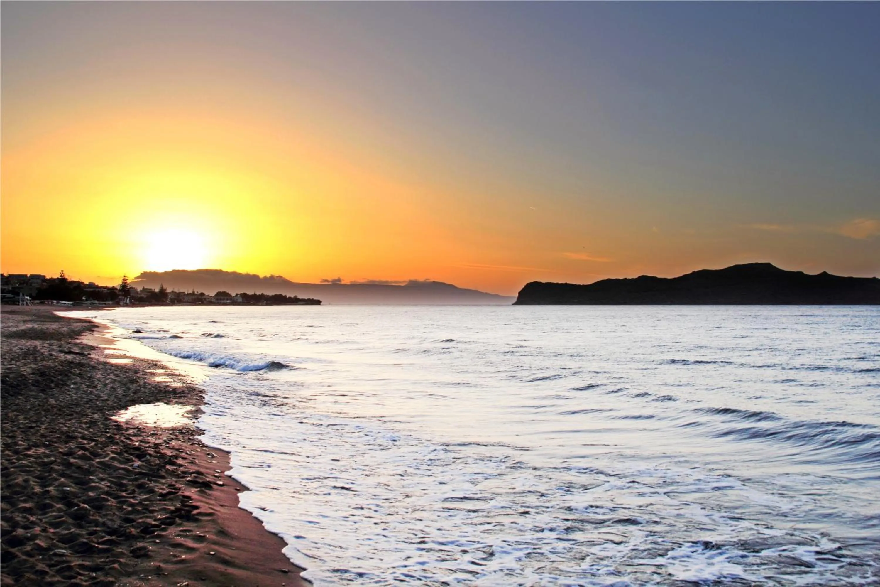 Sunset in Esperides Beach Hotel Apartments