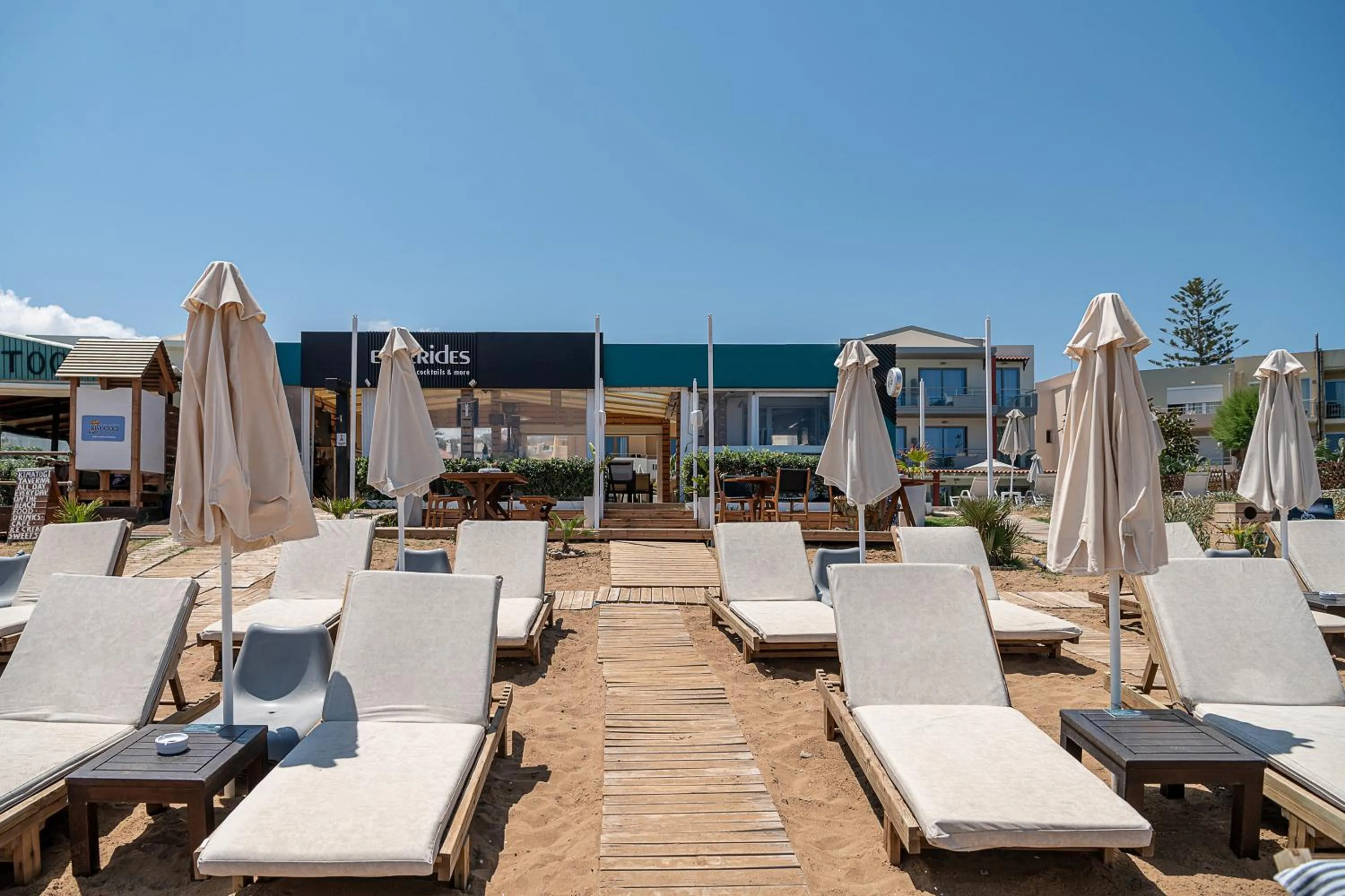 sunbed in Esperides Beach Hotel Apartments