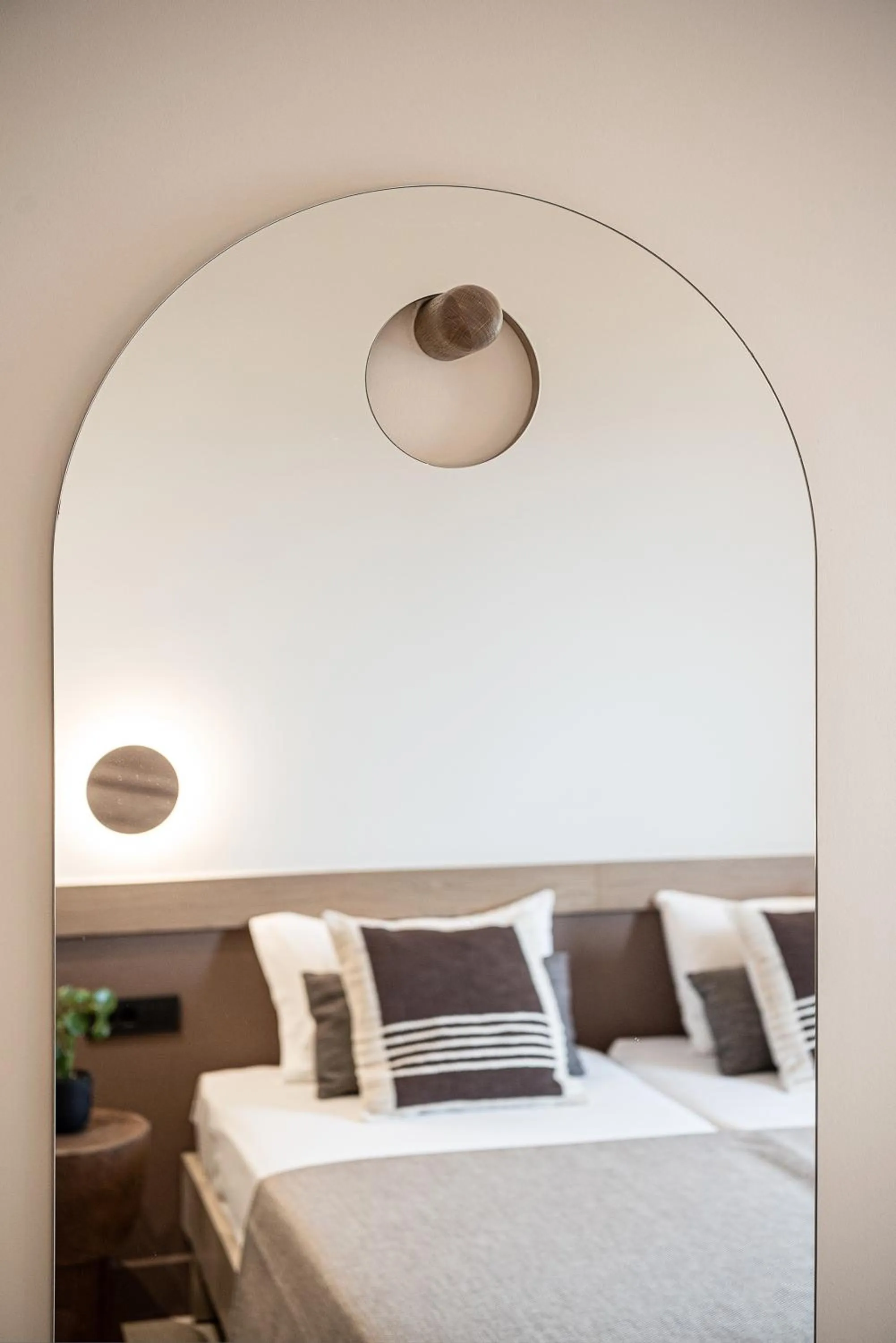 Bed in Esperides Beach Hotel Apartments