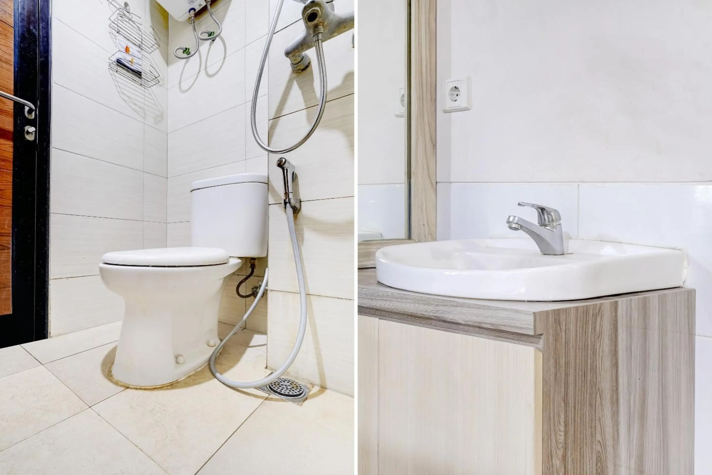 Bathroom in Collection O 90205 Queen Rent Apartment Gateway Pasteur