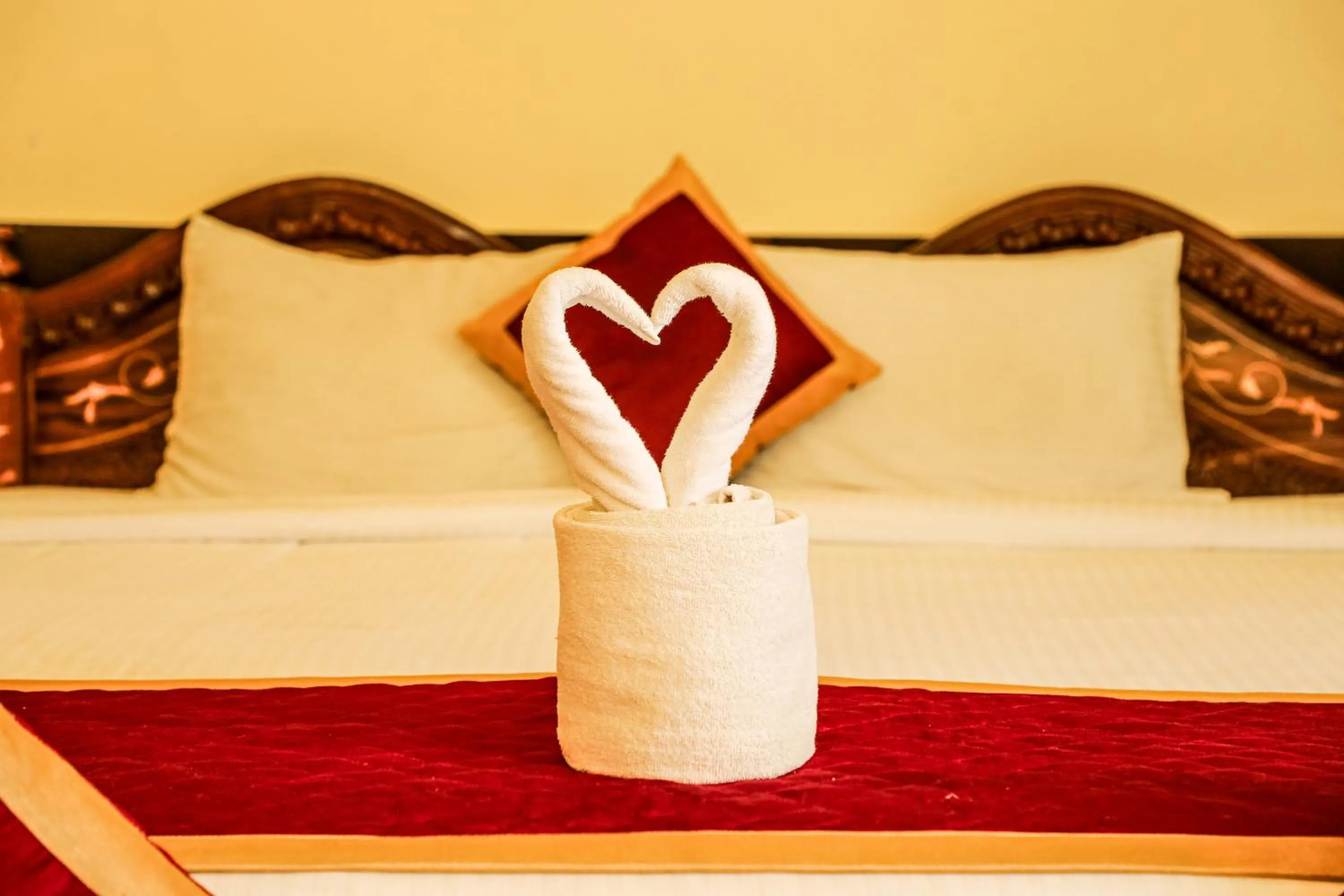 Decorative detail, Bed in Hill Fort Hotel And Resorts Yelagiri Hills