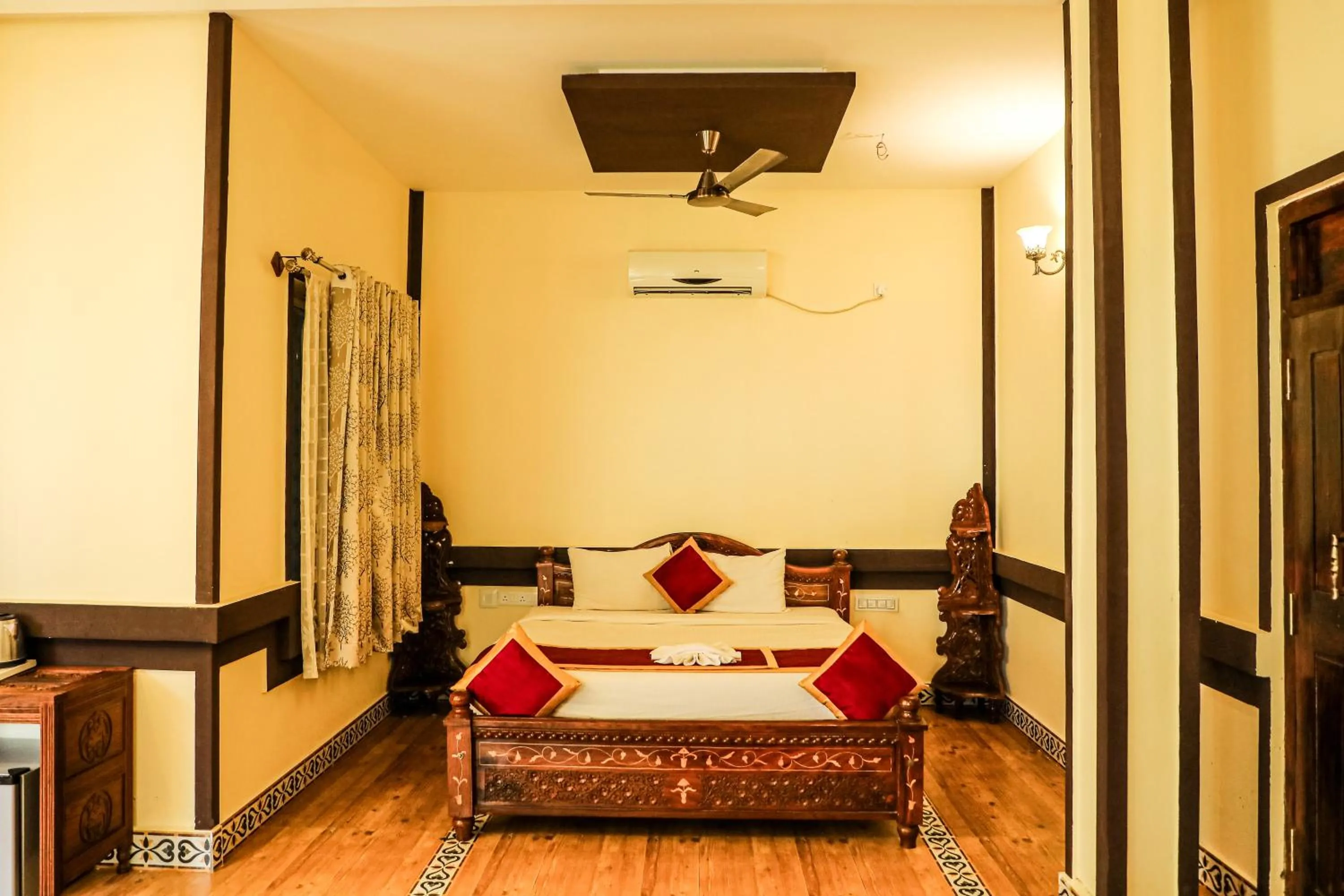 View (from property/room), Bed in Hill Fort Hotel And Resorts Yelagiri Hills