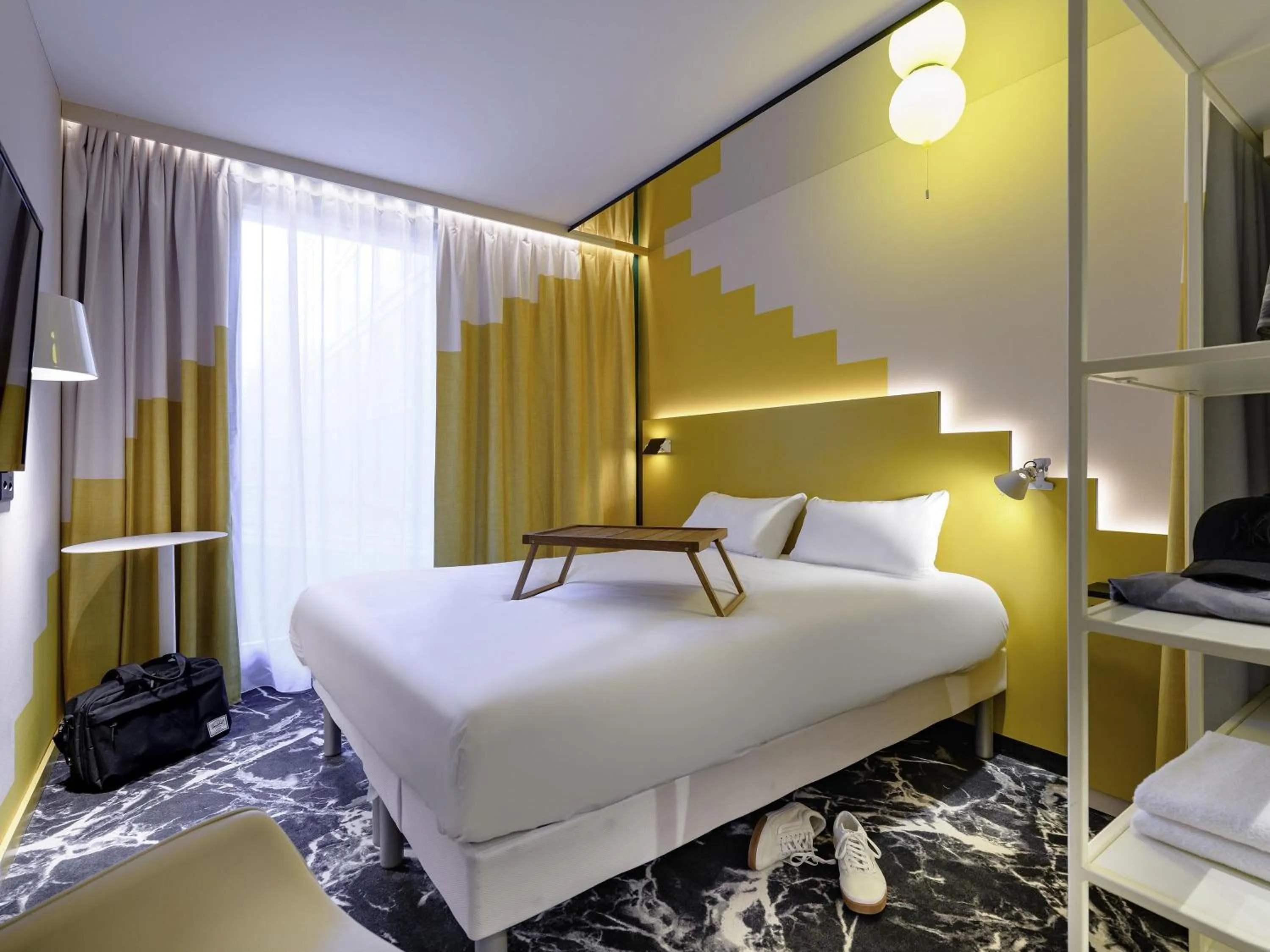 Bedroom, Bed in ibis Styles Zurich City Center