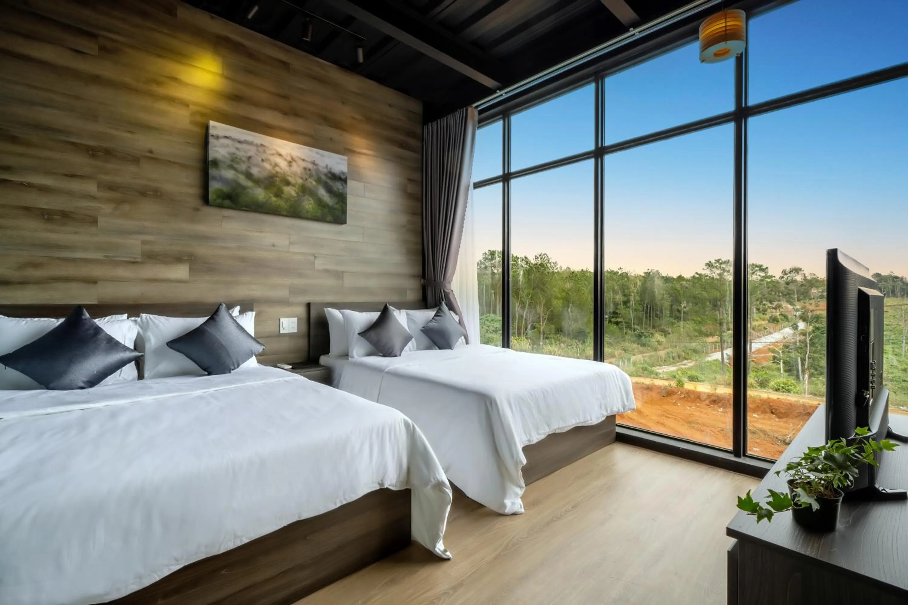 Bed in Bach Duong Hotel