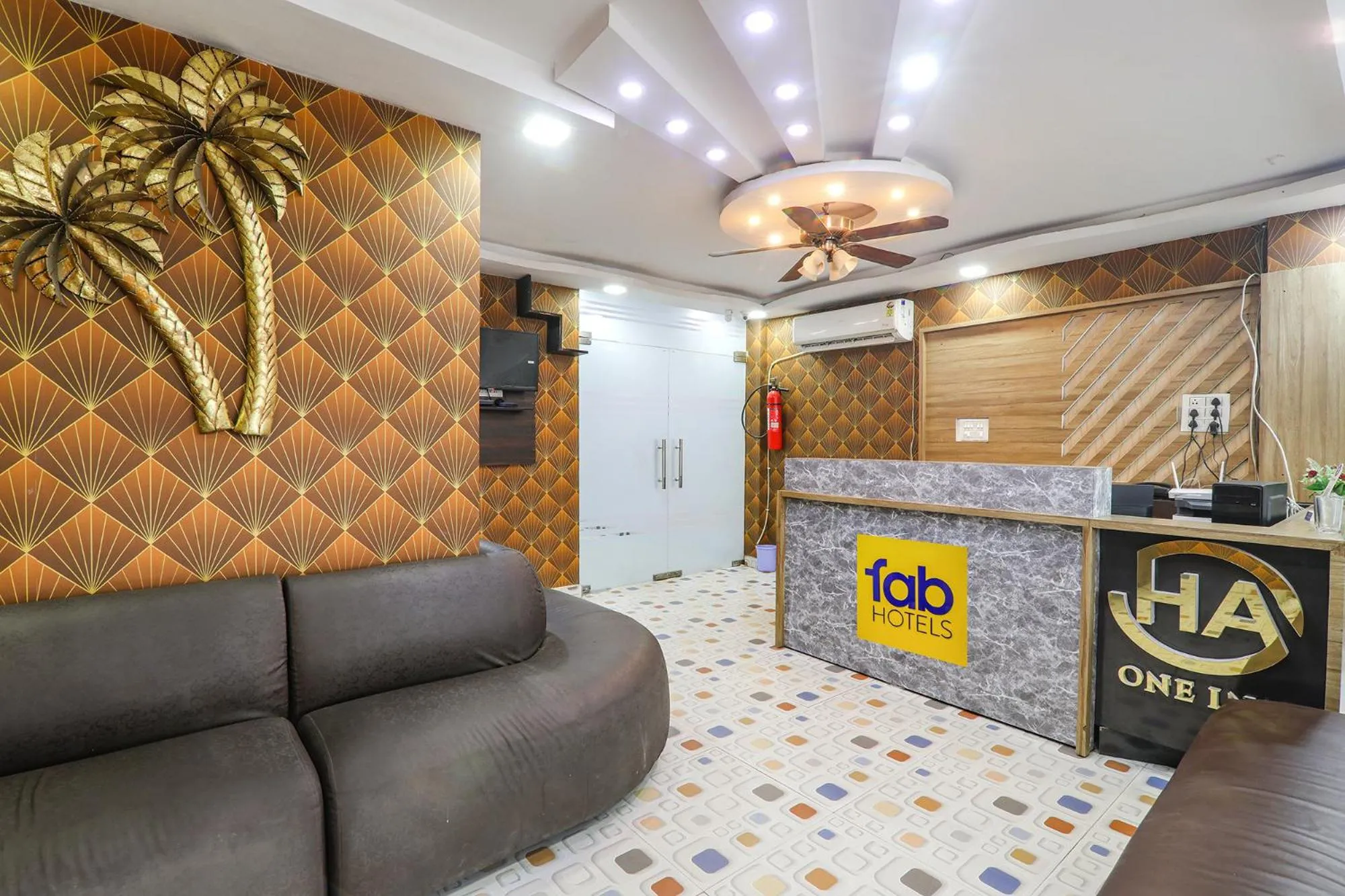 Lobby or reception in FabHotel A One Inn