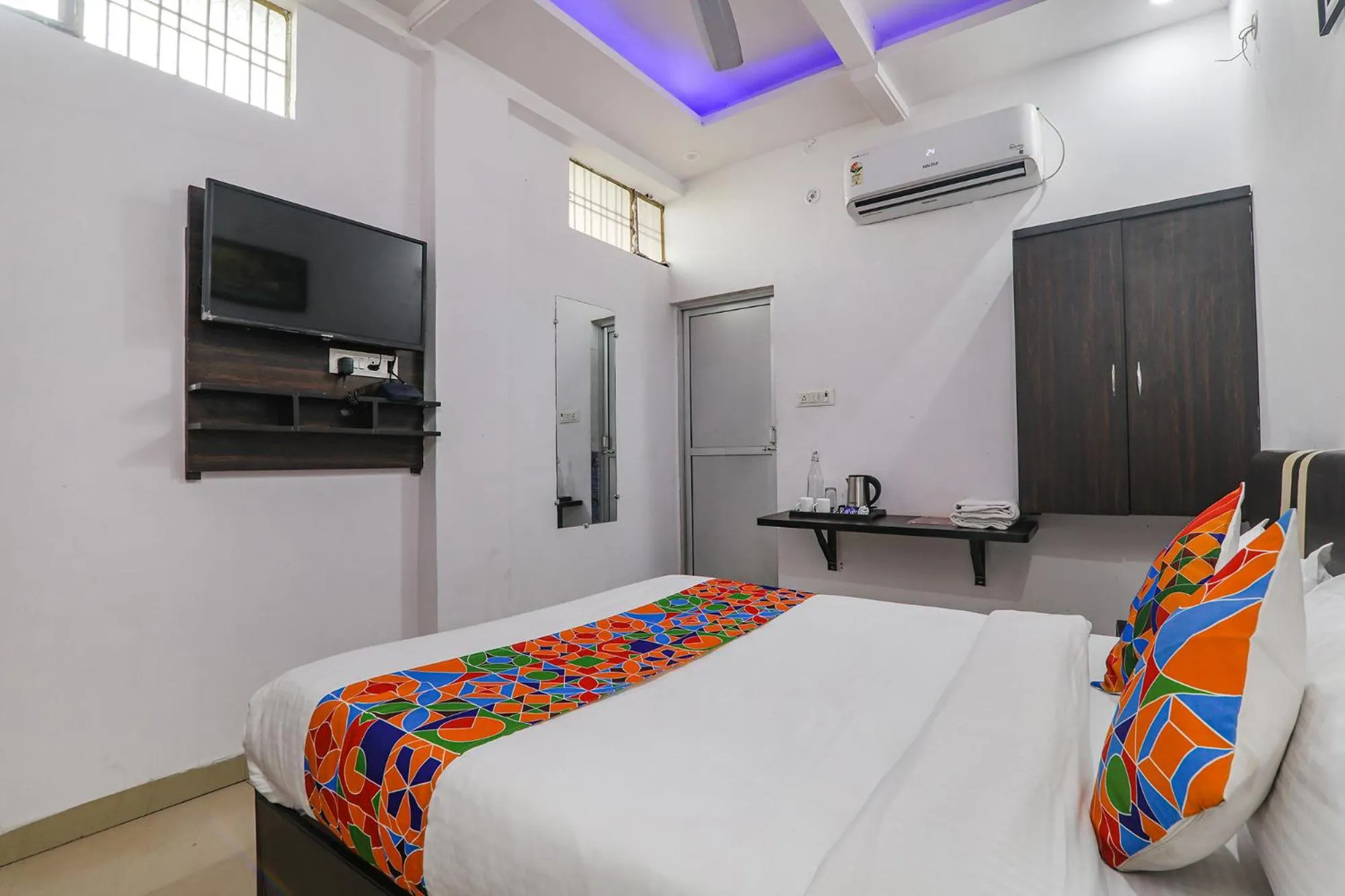 Bed in FabHotel A One Inn