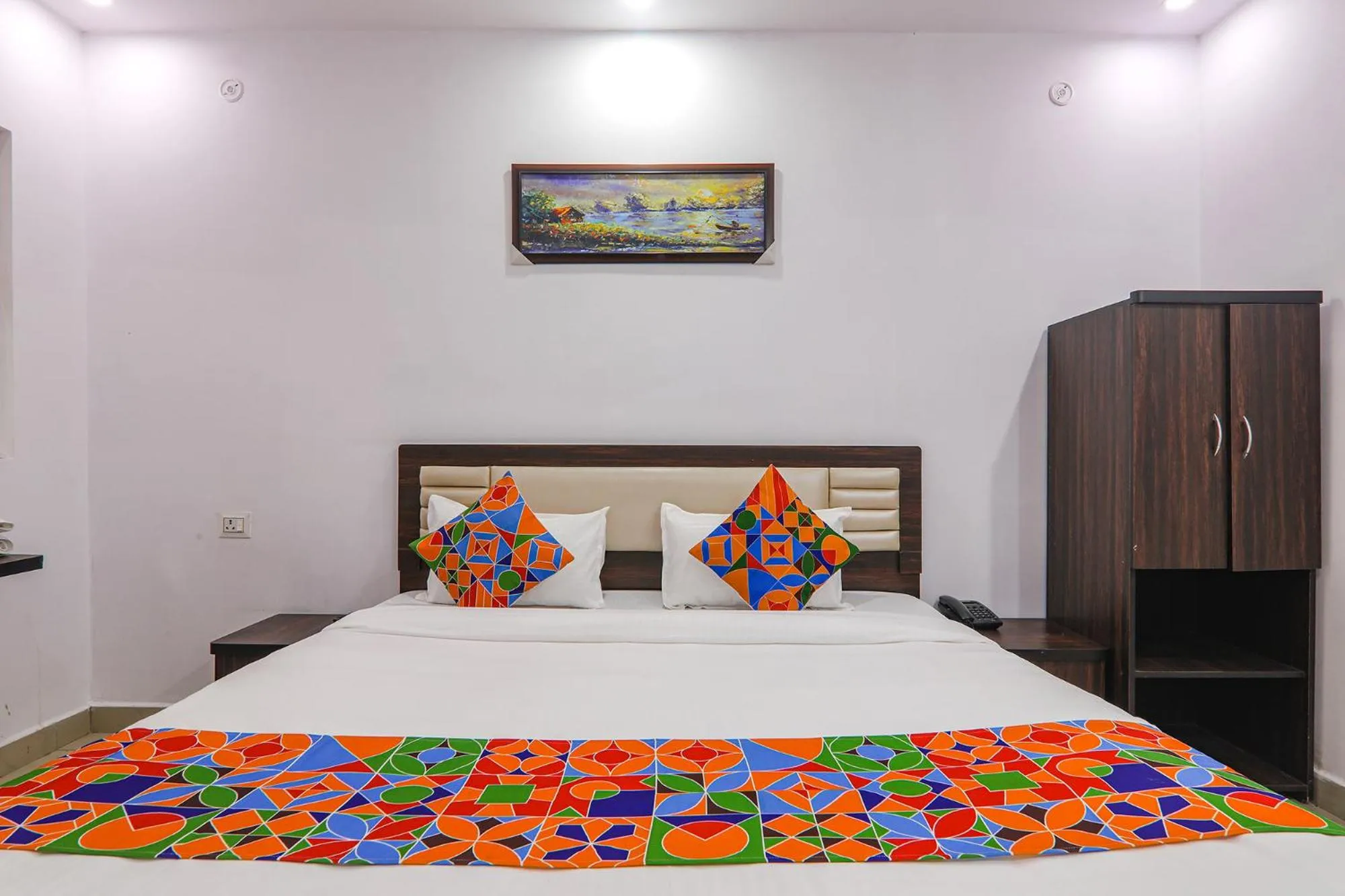 Bed in FabHotel A One Inn