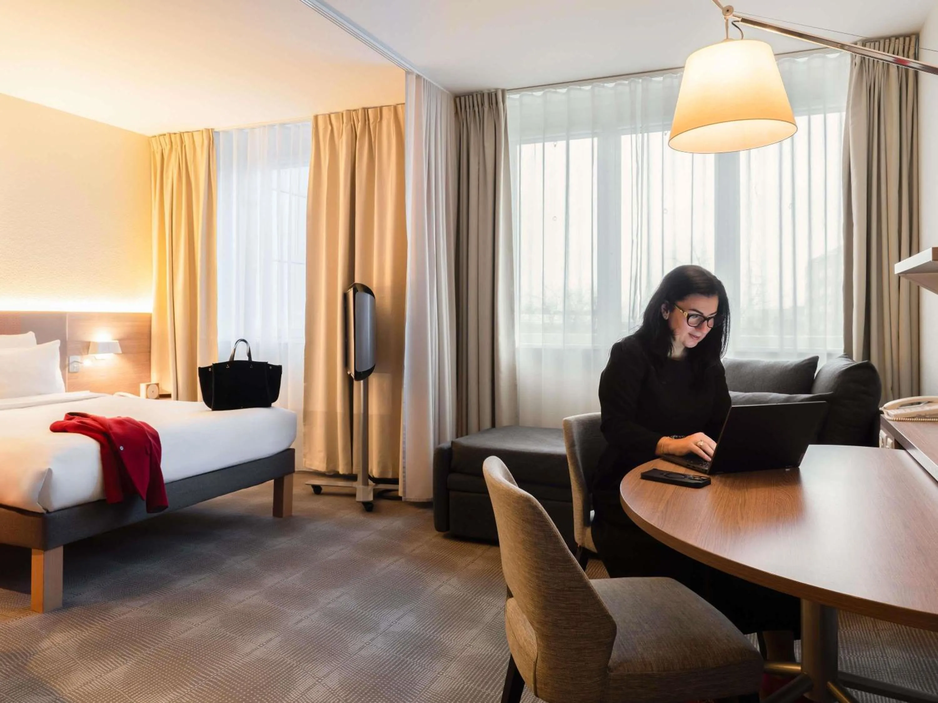 Bedroom, Bed in Novotel Suites Genève Aéroport