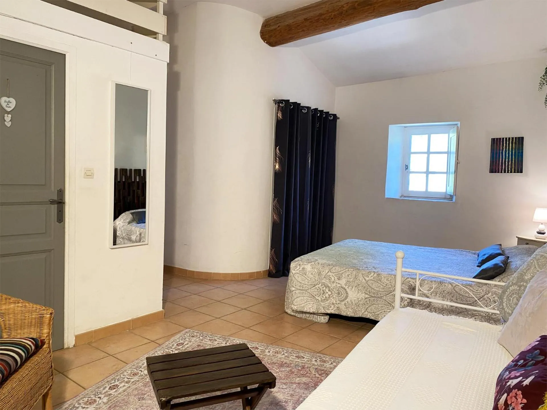 Bedroom, Bed in Orangerie de Cardet - Maison d'hôtes - B&B