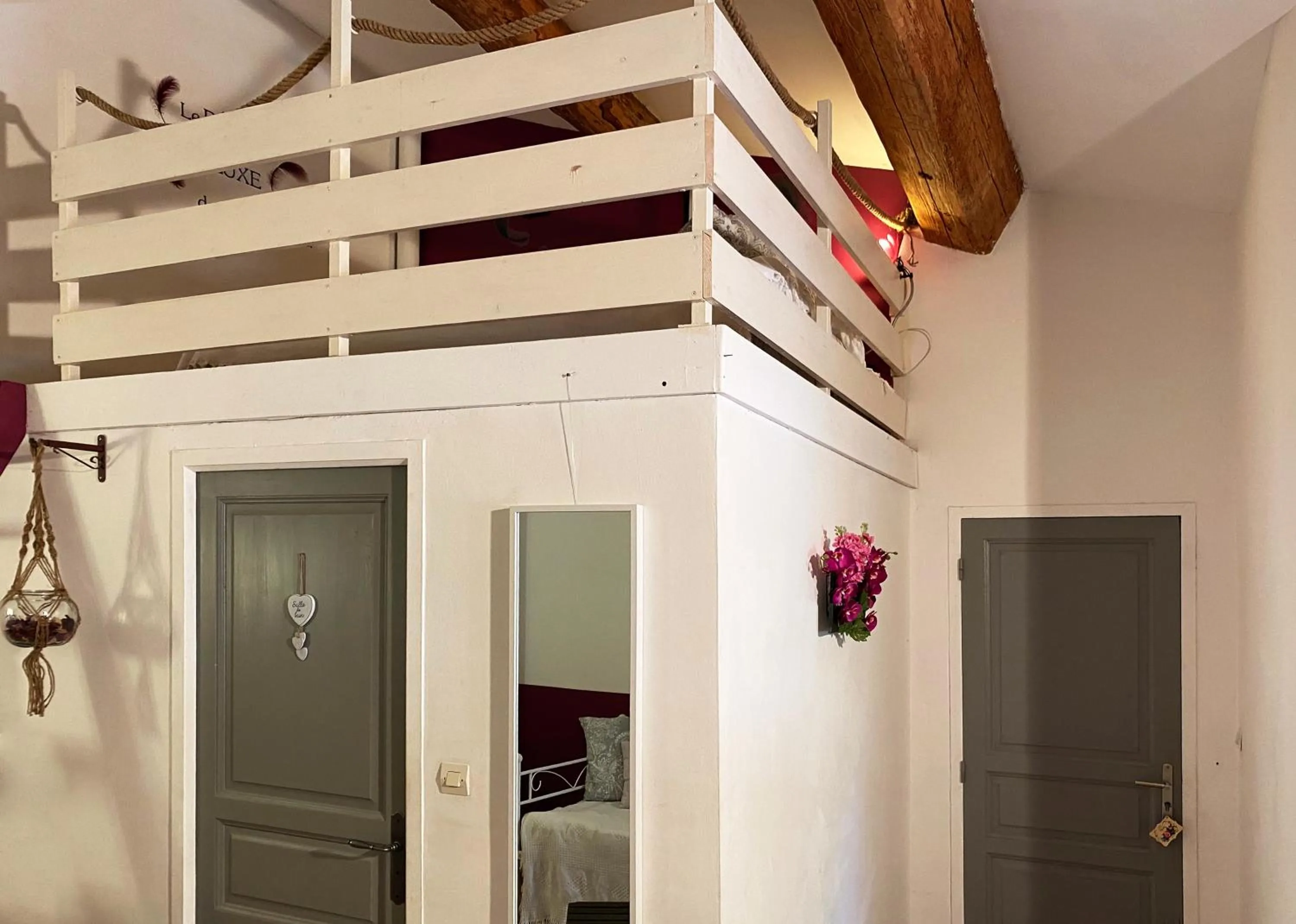 bunk bed in Orangerie de Cardet - Maison d'hôtes - B&B