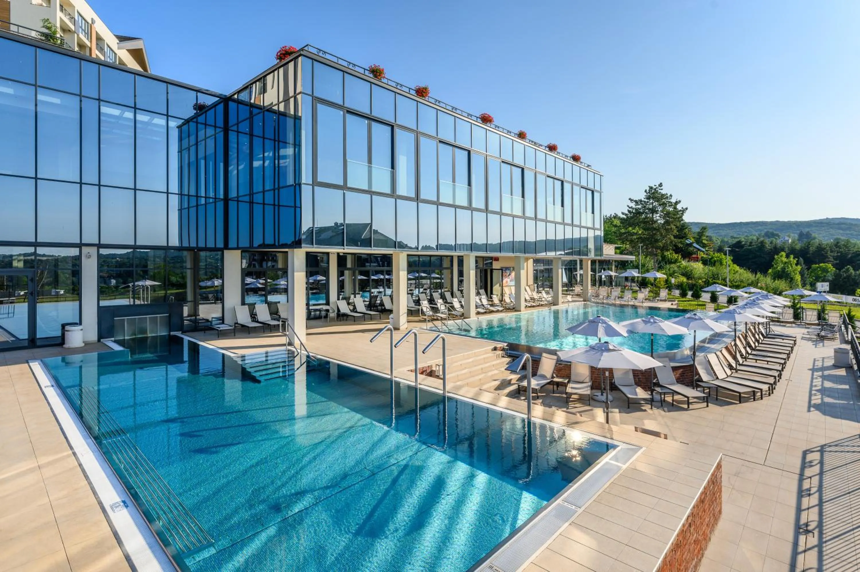 Swimming pool in Etno Naselje Vrdnička kula - Fruške Terme