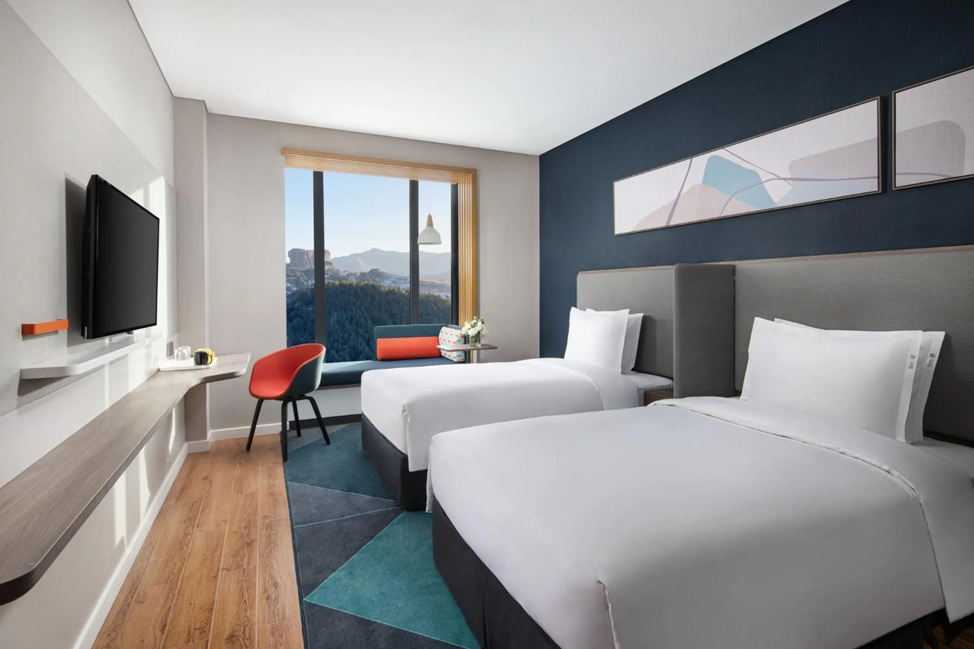 Bed in Holiday Inn Express Chengde Park View by IHG