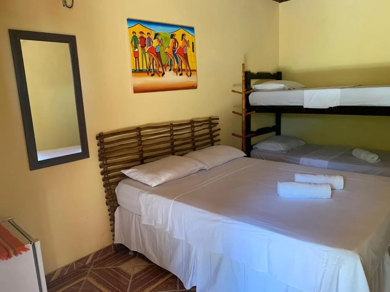 Bed in Pousada Numei de Jeri