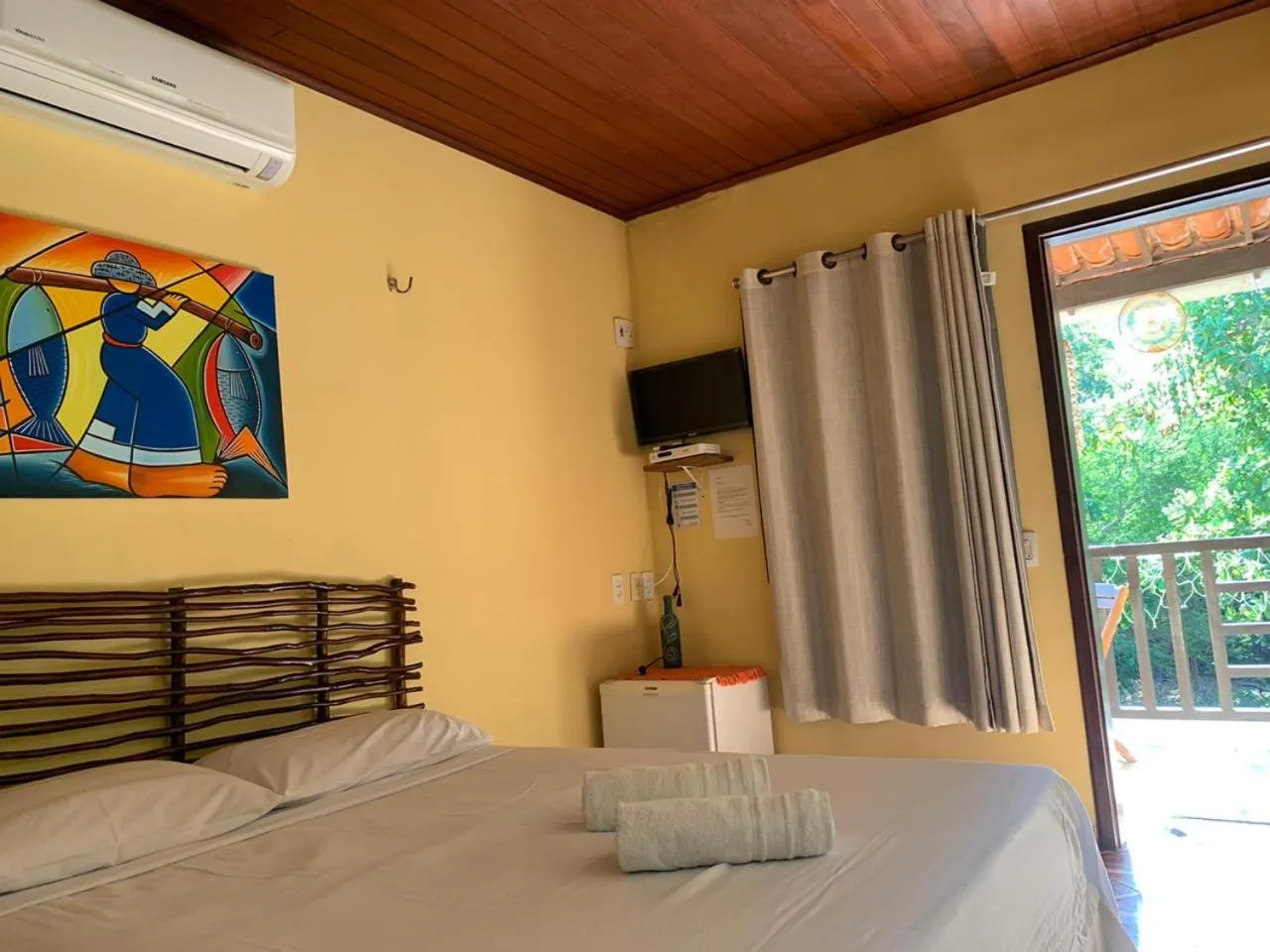 Bed in Pousada Numei de Jeri