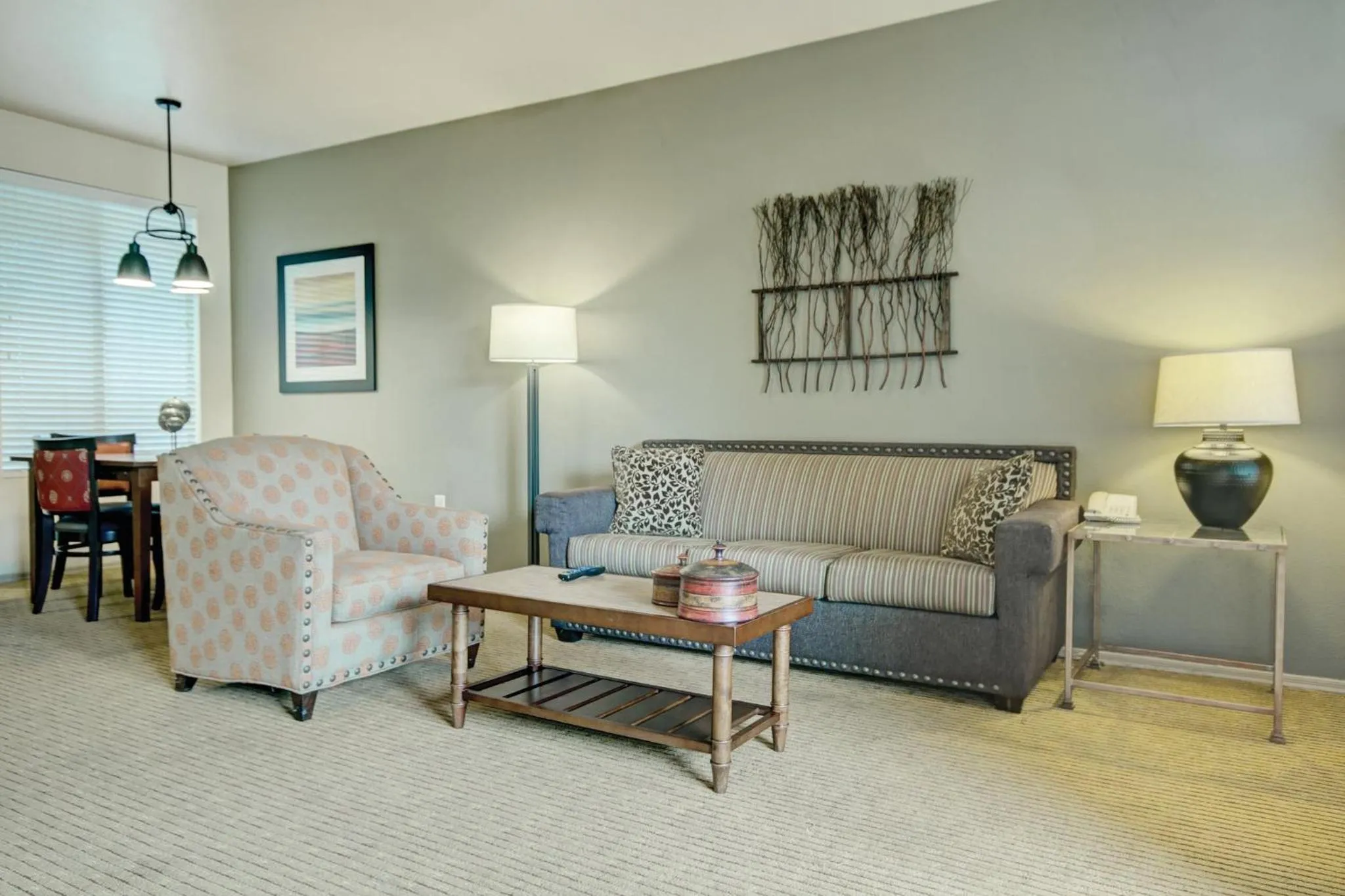 Living room in Raintree at Phoenix South Mountain Preserve