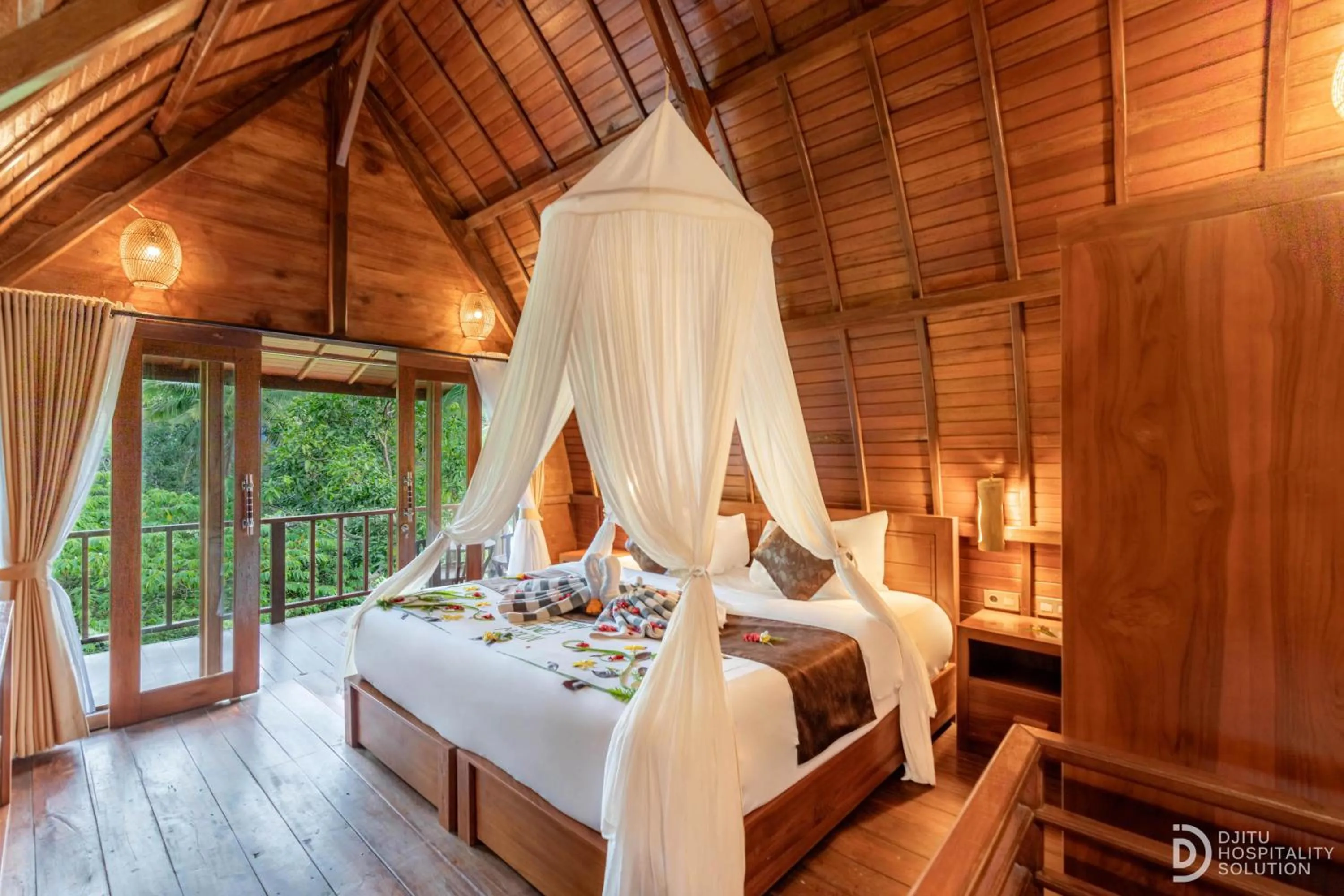Bed in Bila Penida Resort & Farm