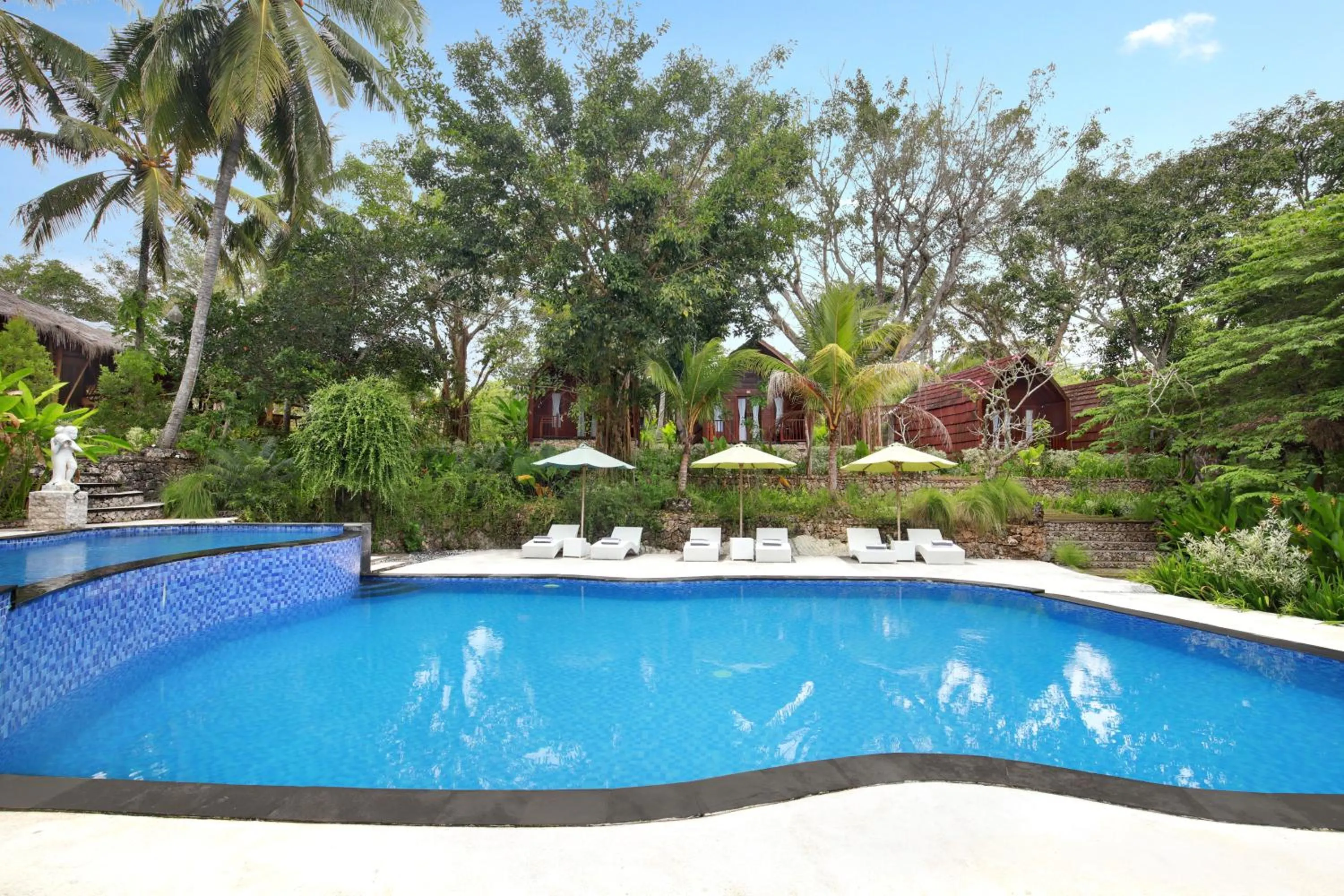 Pool view in Bila Penida Resort & Farm