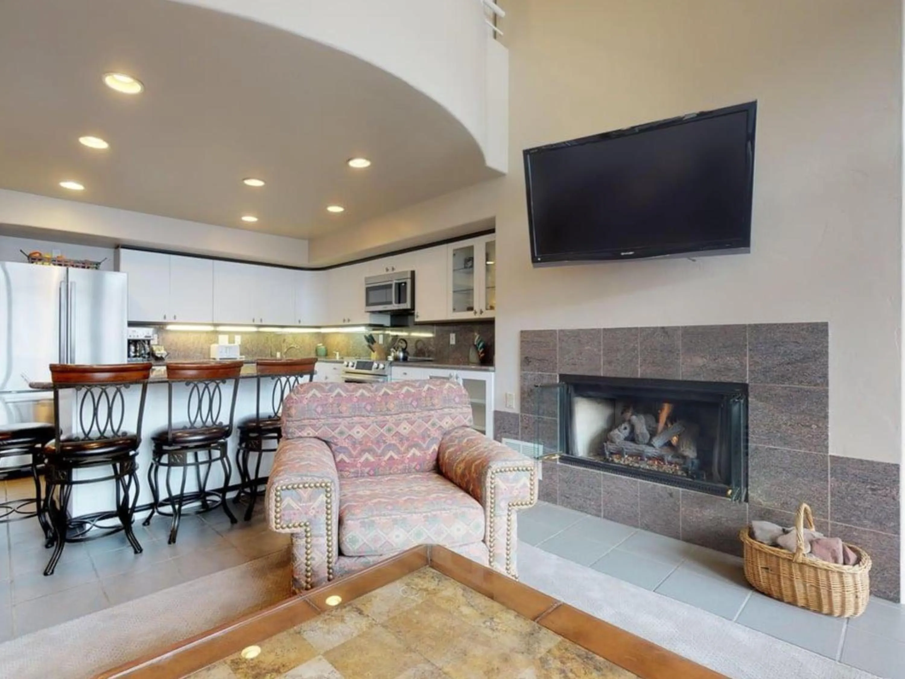 Living room in Montaneros in Vail