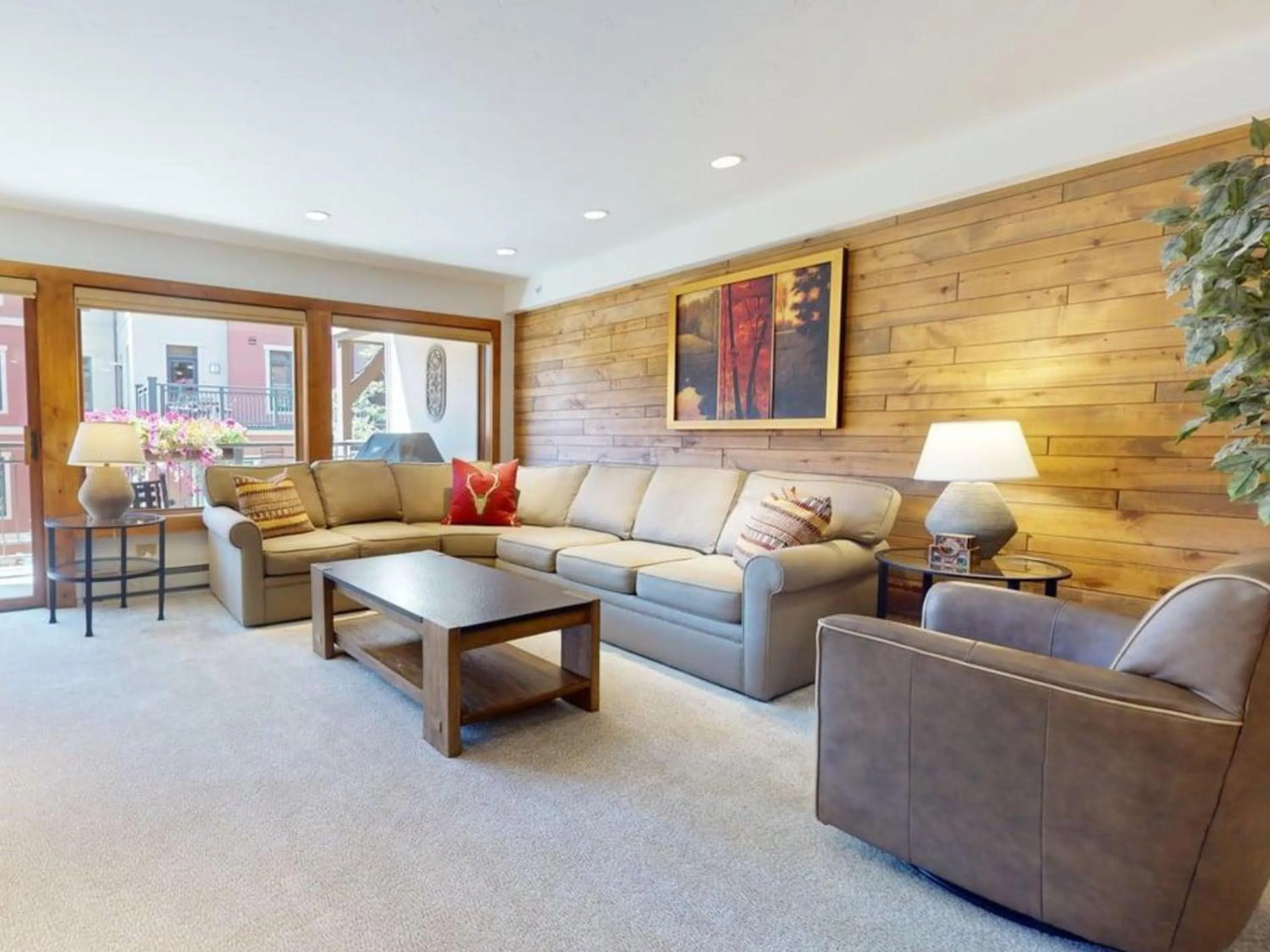 Living room in Montaneros in Vail