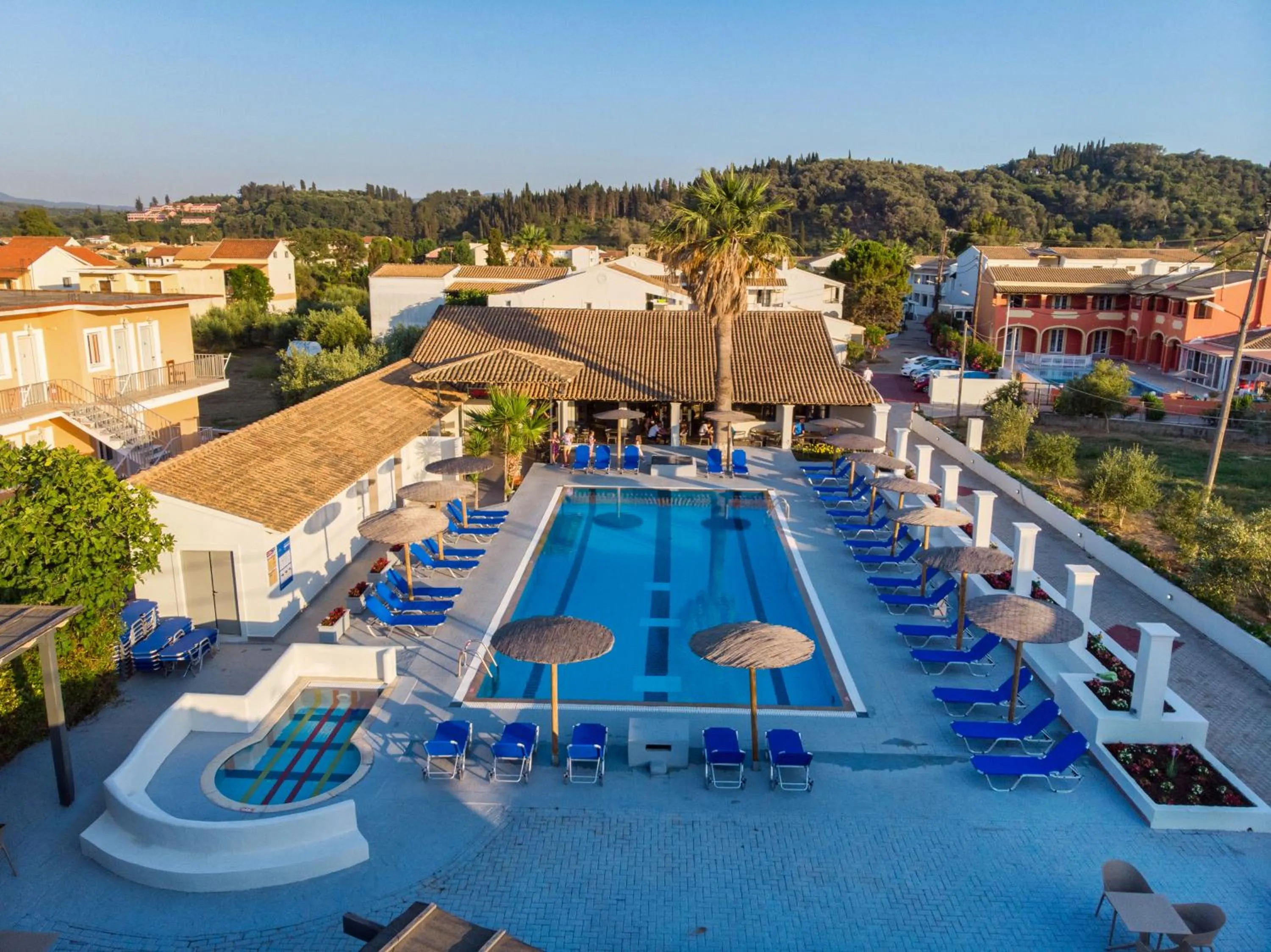 Pool view in Corfu SunGate Hotel