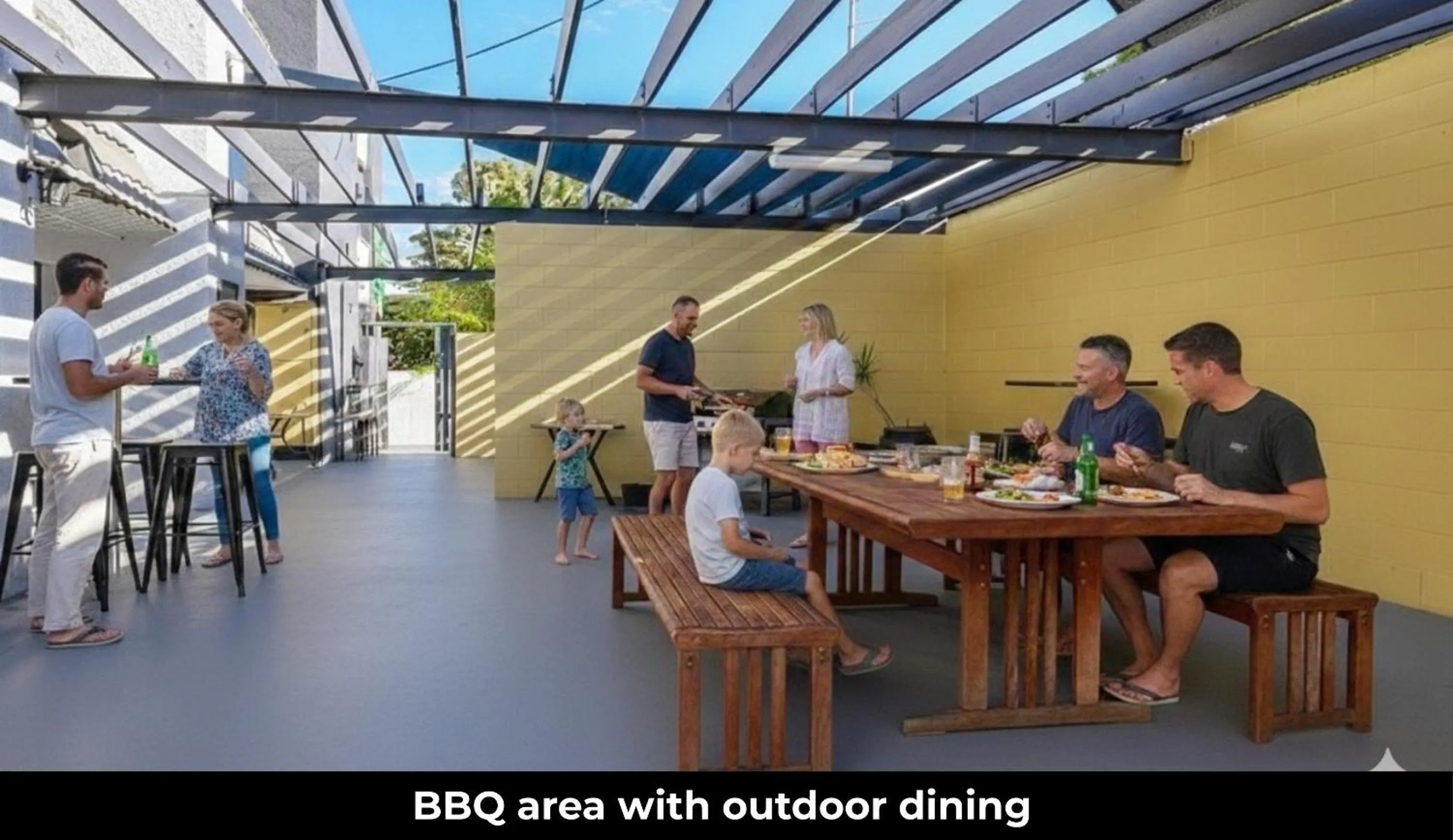 BBQ facilities in Aaron Motel