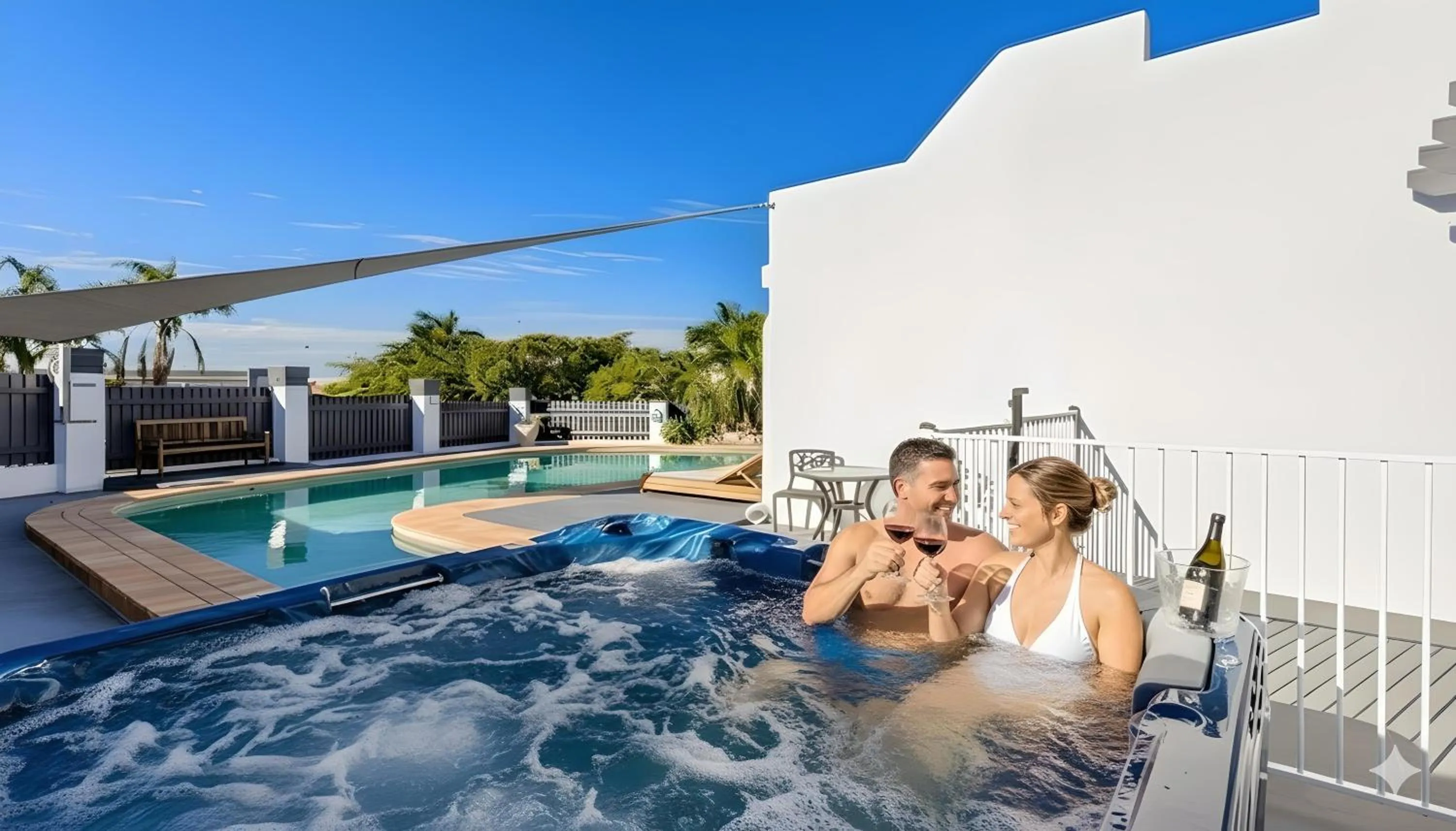 Hot Tub in Aaron Motel