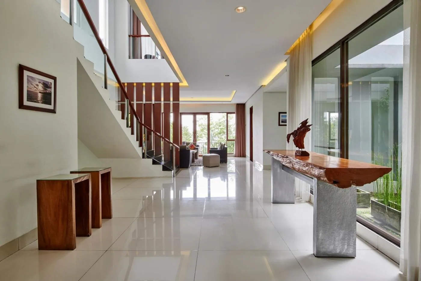 Floor plan in Oyama City View Villa 4 bedrooms with a private heated swimming pool