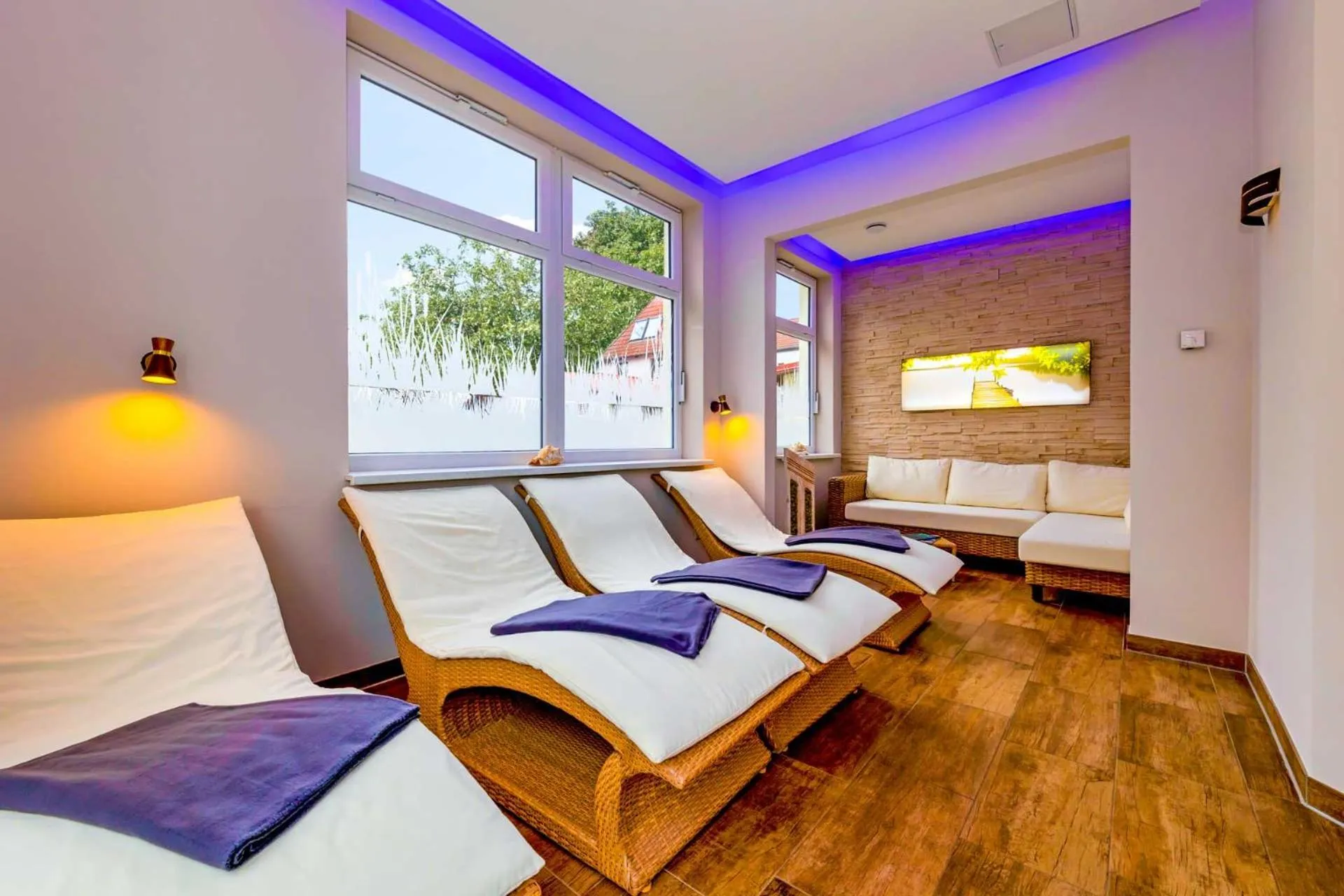 Sauna, Bed in Land gut Hotel Hermann