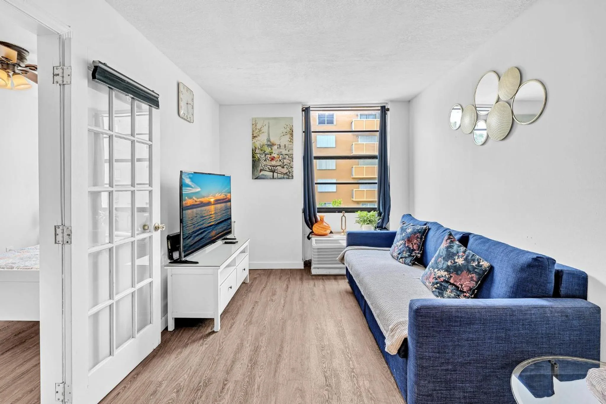 Living room in 1 bedroom in the BEST location in South Beach !