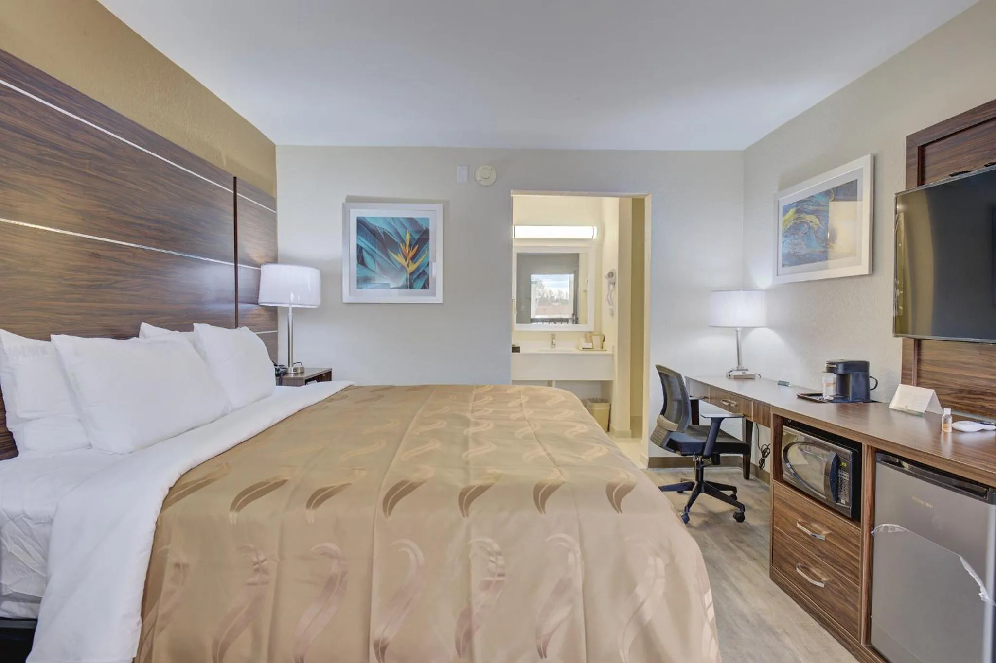 Bed in Quality Inn & Suites