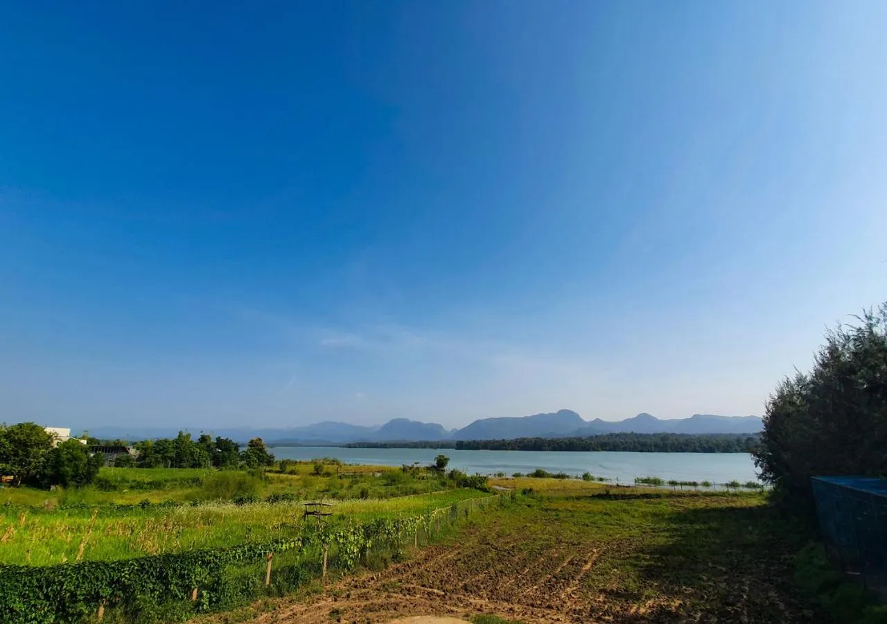 Garden view in The Satpura Panchtatva Villa